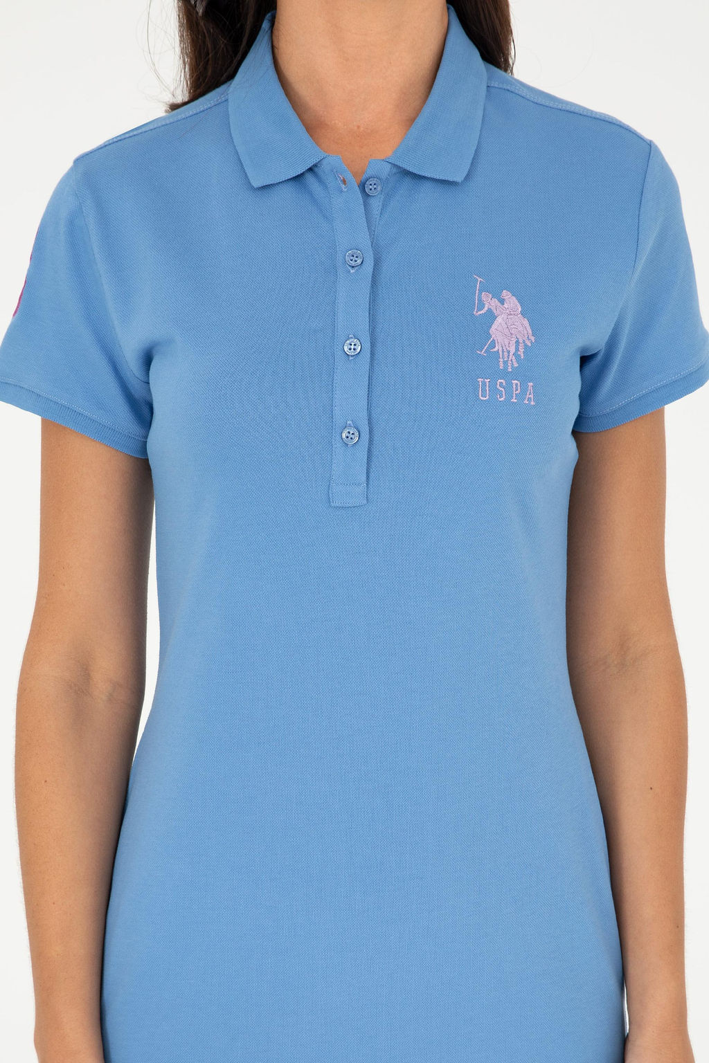 Платье трикотажное женское U.S. Polo Assn. темно-синее фото 11