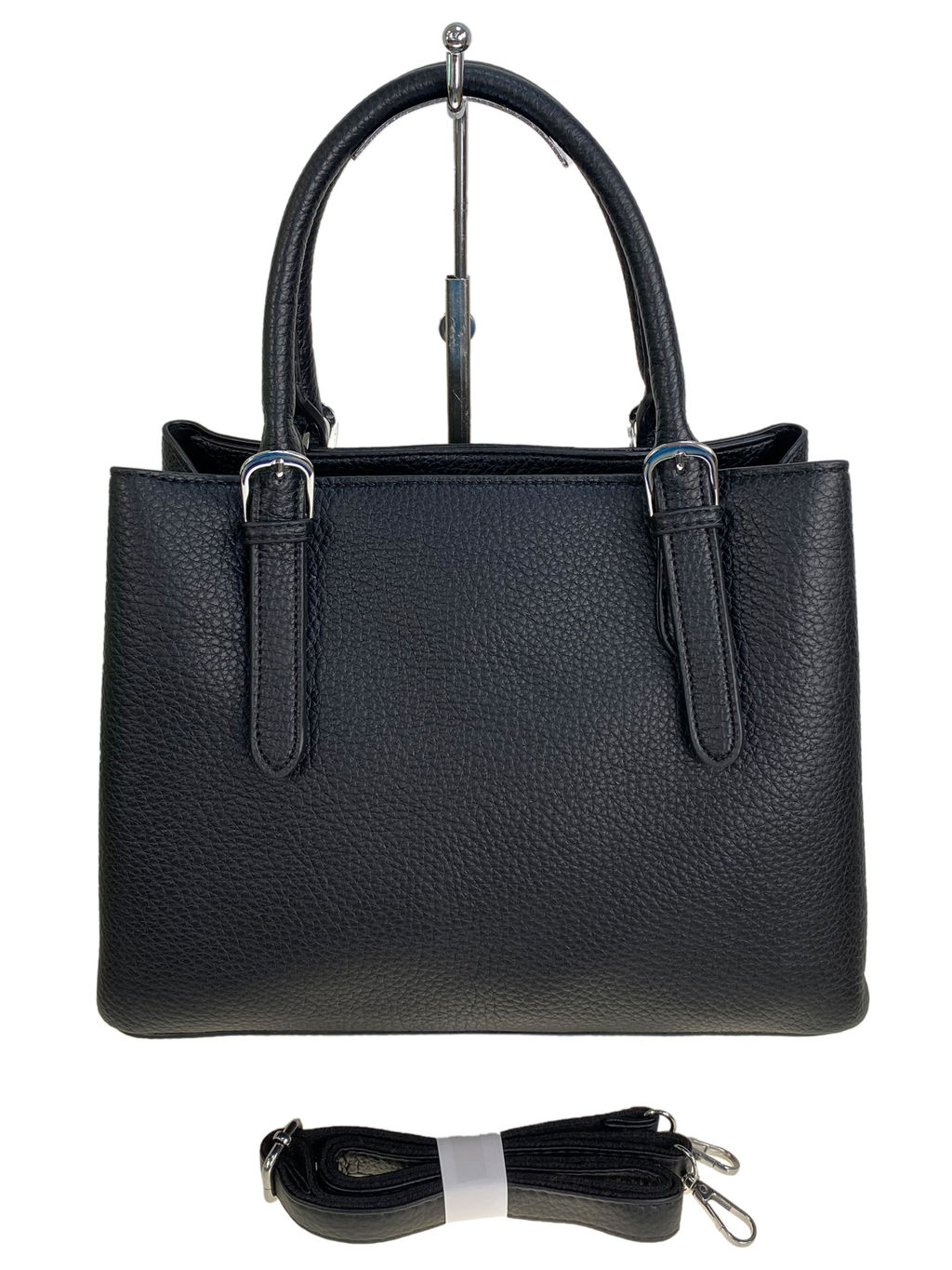 Женская сумка из искусственной кожи, цвет черный - Greta фото 2