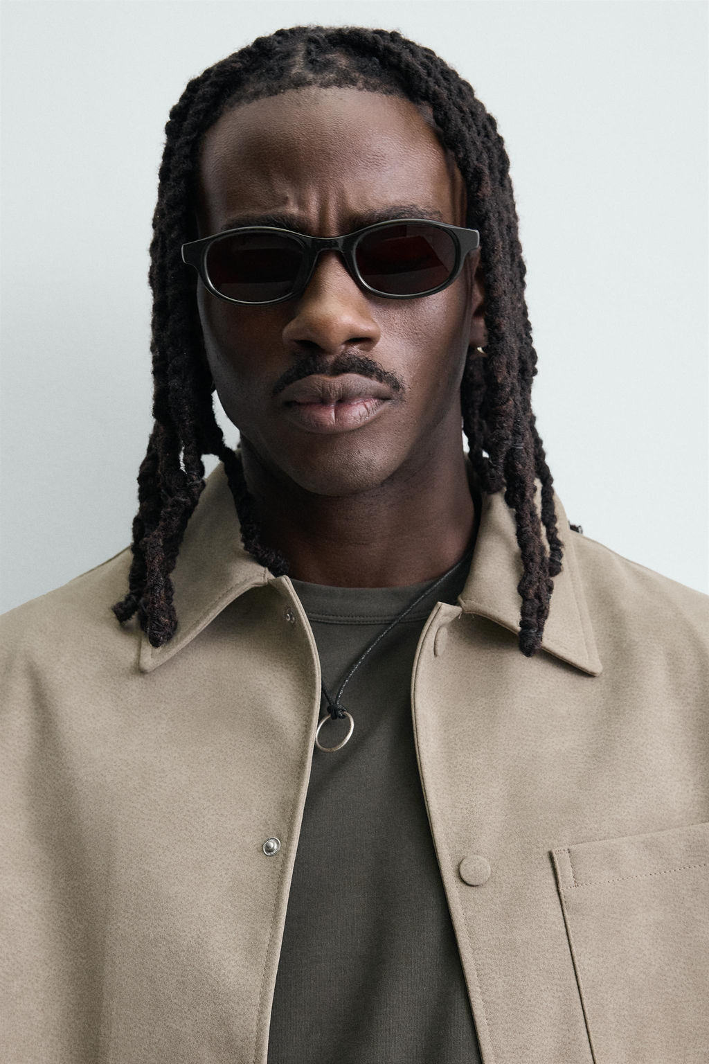 SOBRECAMISA EFECTO ANTE / Gris / Beige - Zara фото 5