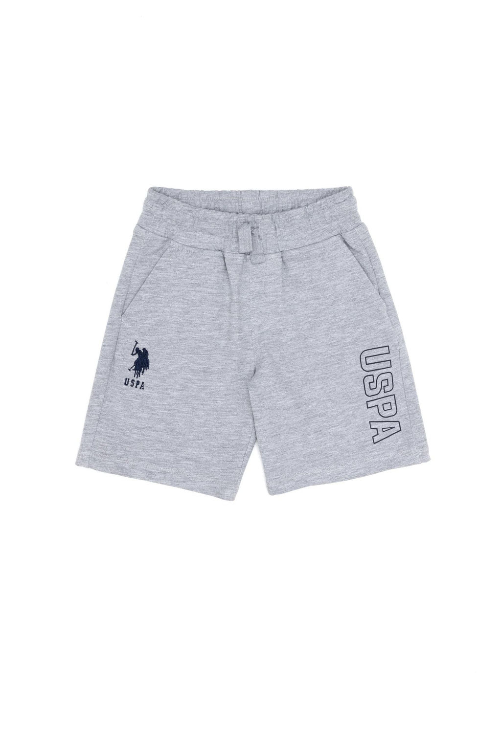 Детские серые меланжевые вязаные шорты Неожиданная скидка в корзине - U.s. polo assn фото 3
