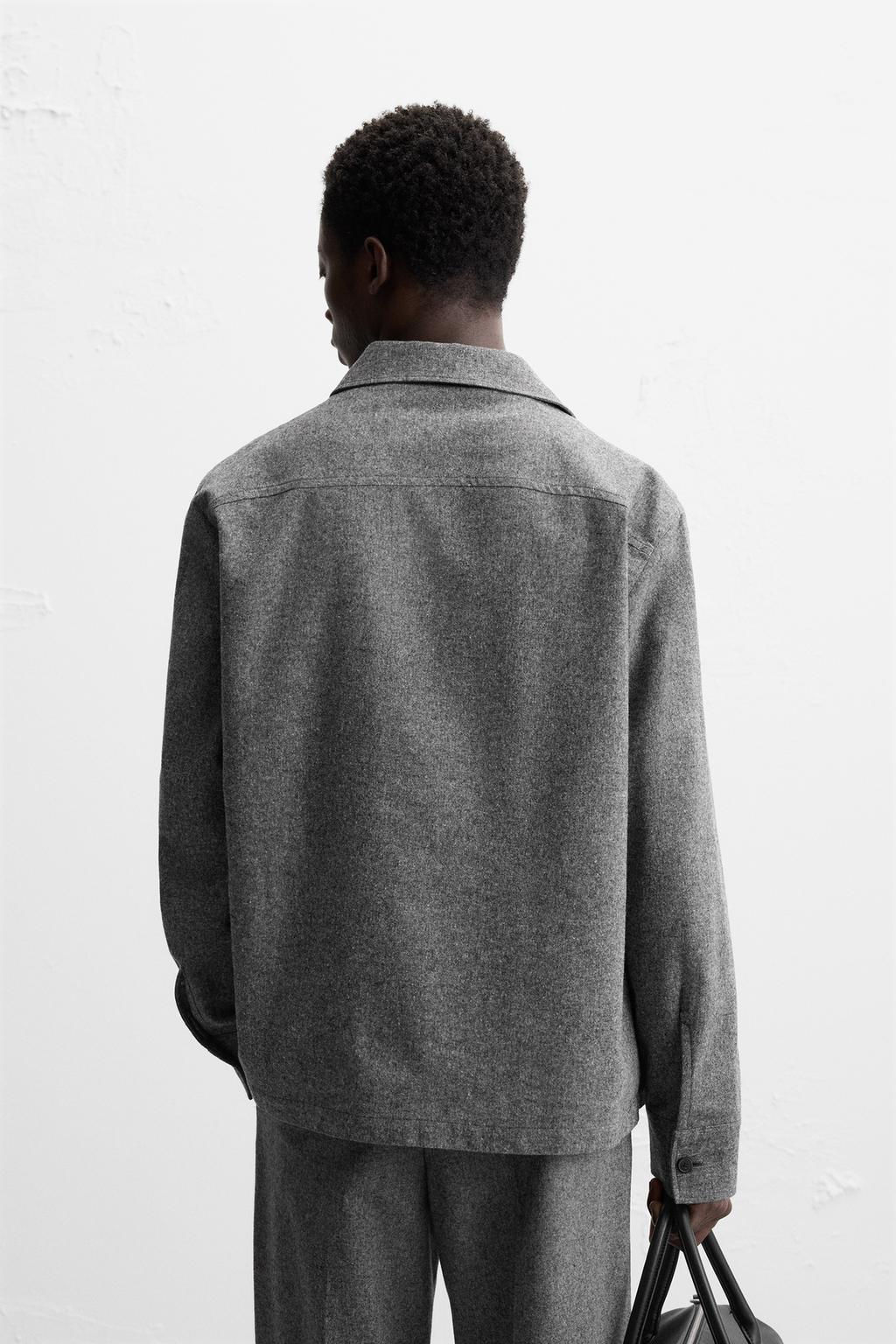 TEXTURED OVERSHIRT - Zara фото 12