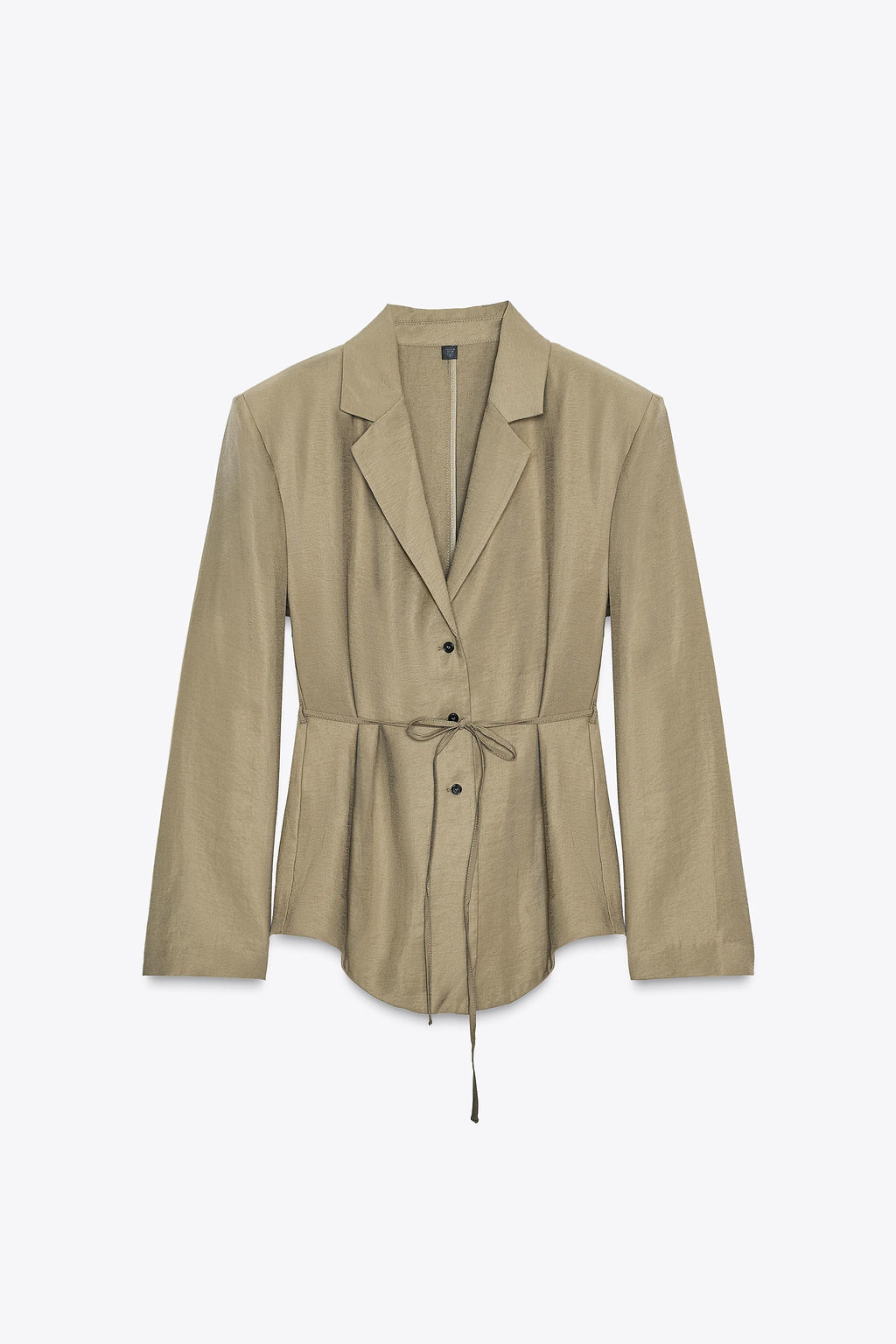 BLAZER WITH SHOULDER PADS AND THIN BELT - Zara фото 6