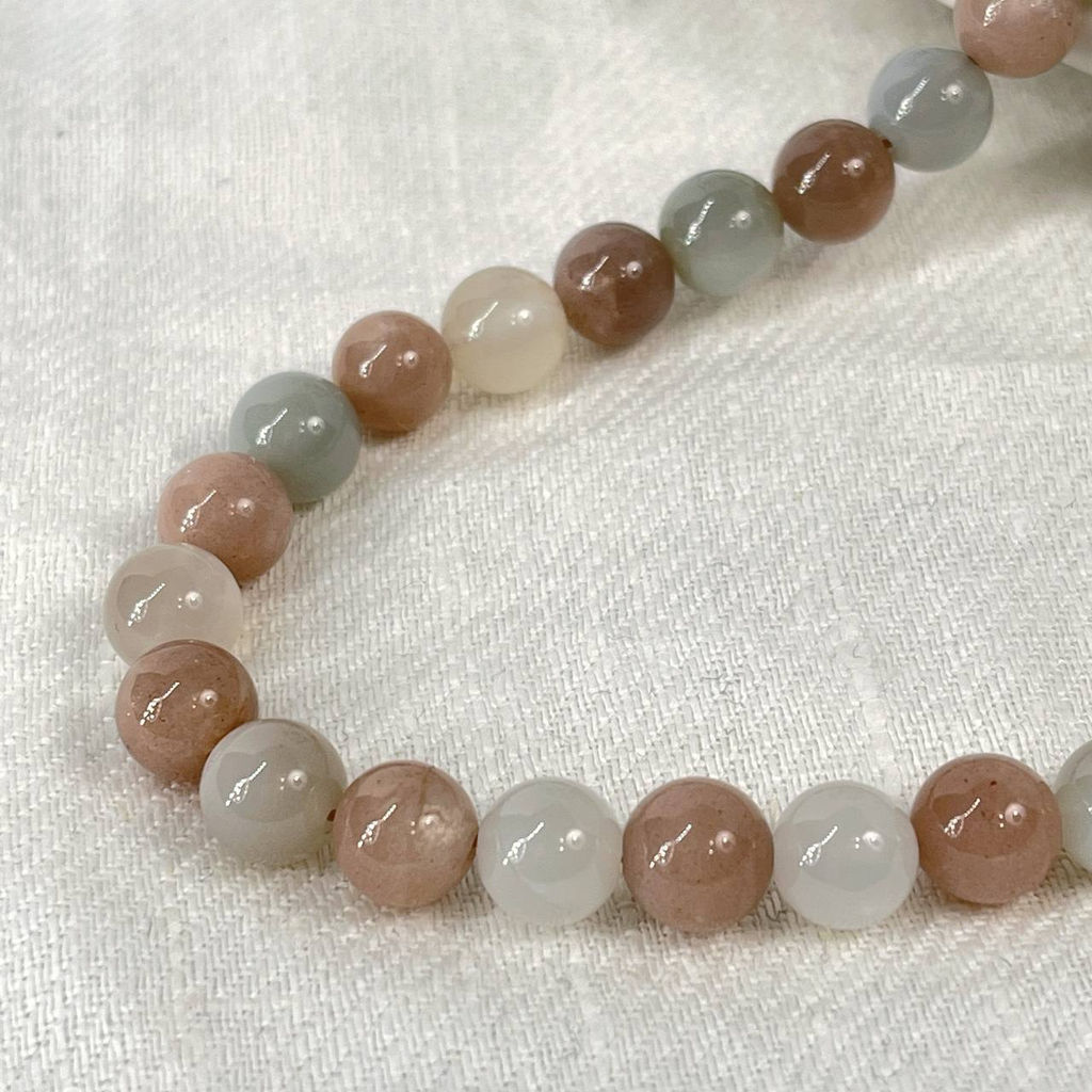 Бусы из Лунного камня микс 45 см +