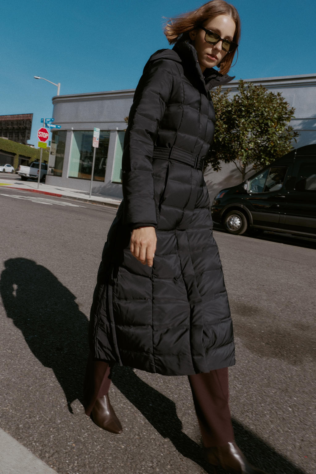 HOODED BELTED WATER-REPELLENT WINDPROOF DOWN PUFFER JACKET - Zara фото 3