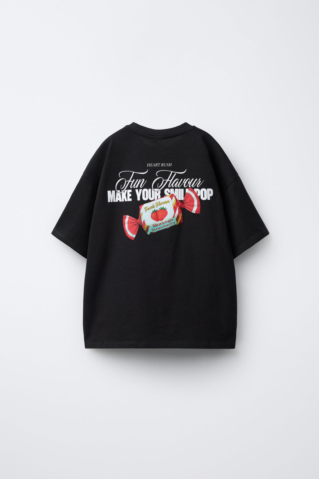CAMISETA ESTAMPADA CEREZAS Y CARAMELO / Negro - Zara фото 3
