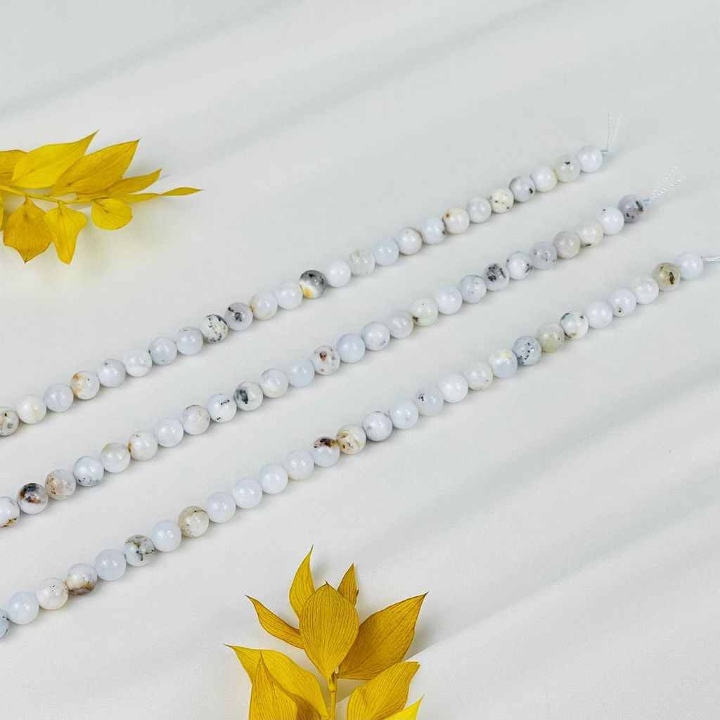 Бусины для украшений из Кахолонга (46 бусин) 39 см