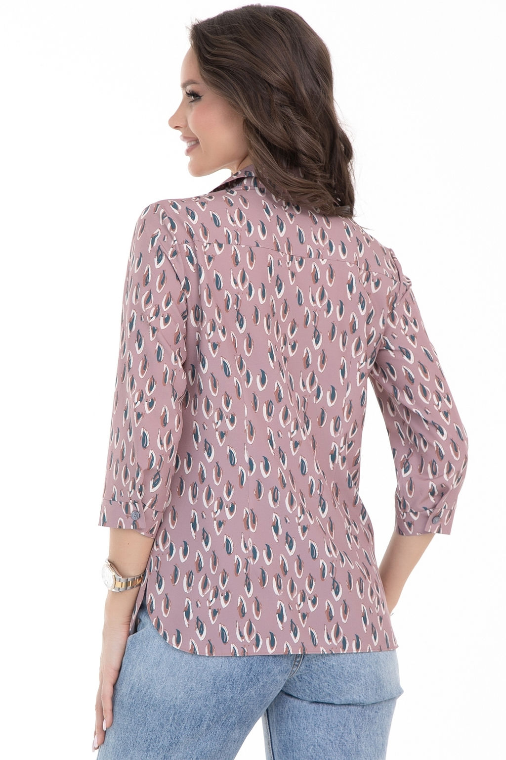 Рубашка Жаклин модная (пудра) - Diolche фото 5