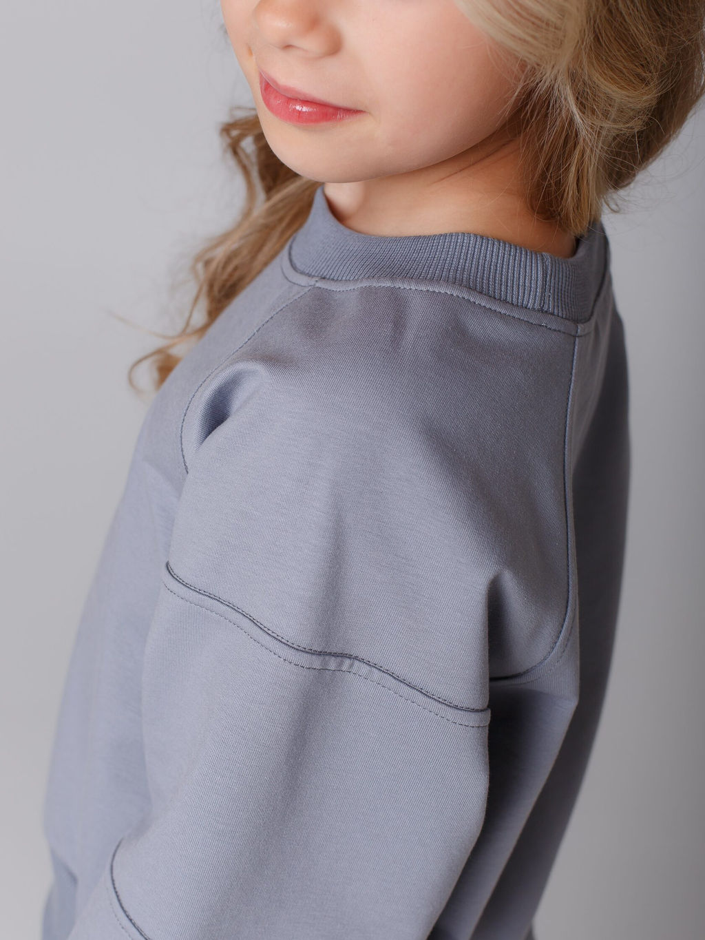 Костюм Мишель(Свит+юбка), ФУ цвет Сер-Роз/Клетка,78%х/б,16%пэ,6%л - 5+ фото 2