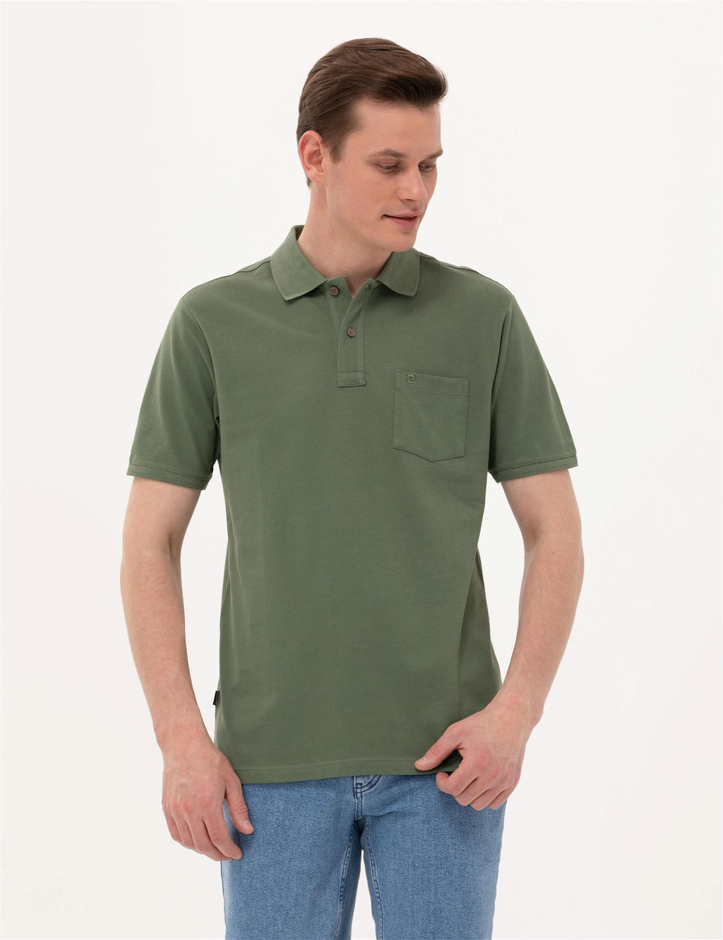 Haki Regular Fit Basic Ti__rt - Pierre cardin фото 2