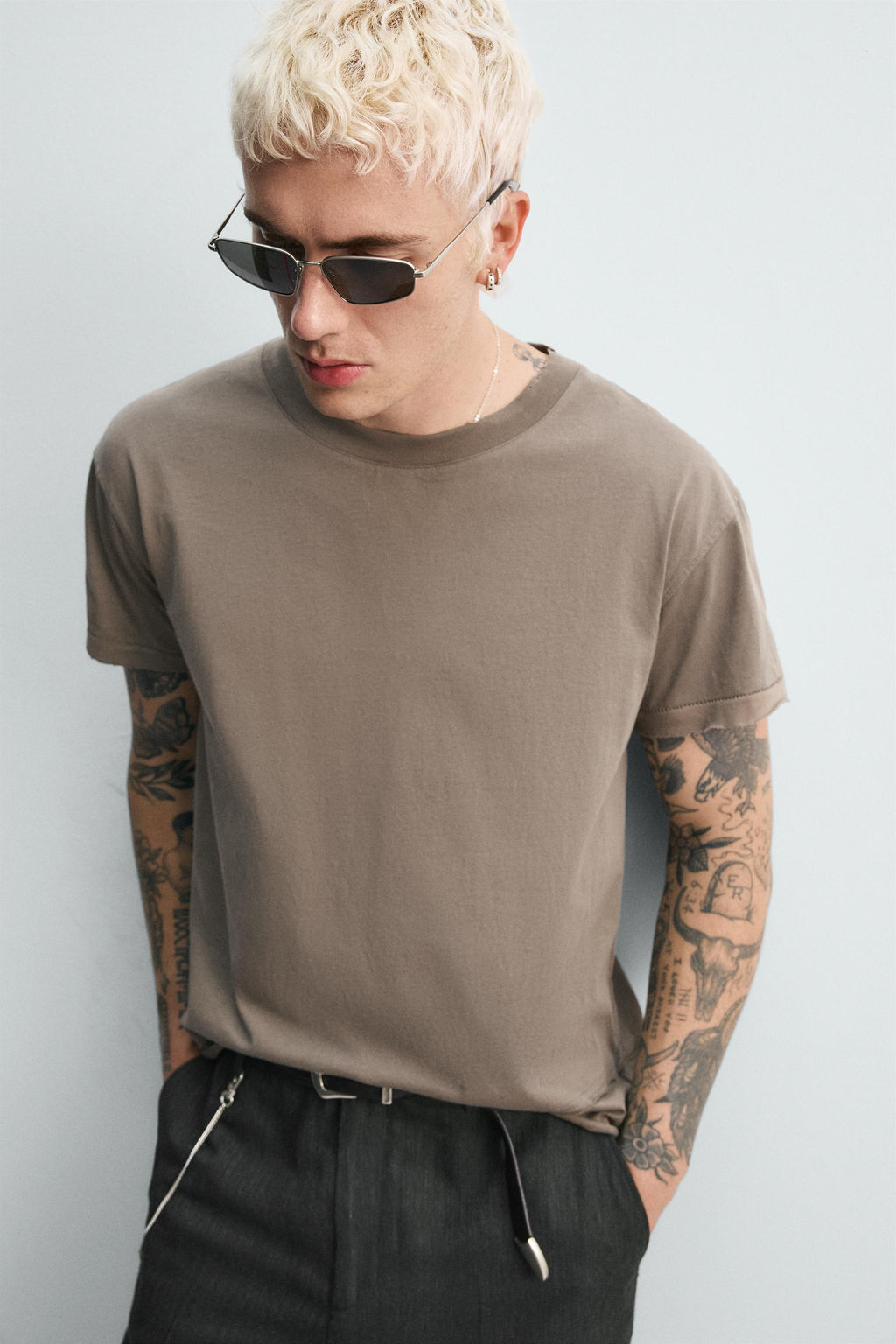IRREGULAR FINISH T-SHIRT - Zara фото 5