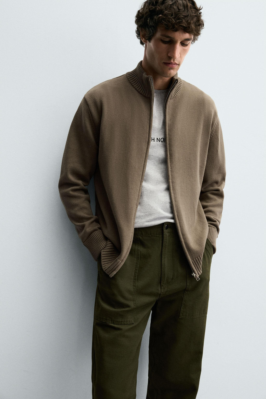 ZIP-UP KNIT CARDIGAN - Zara фото 6