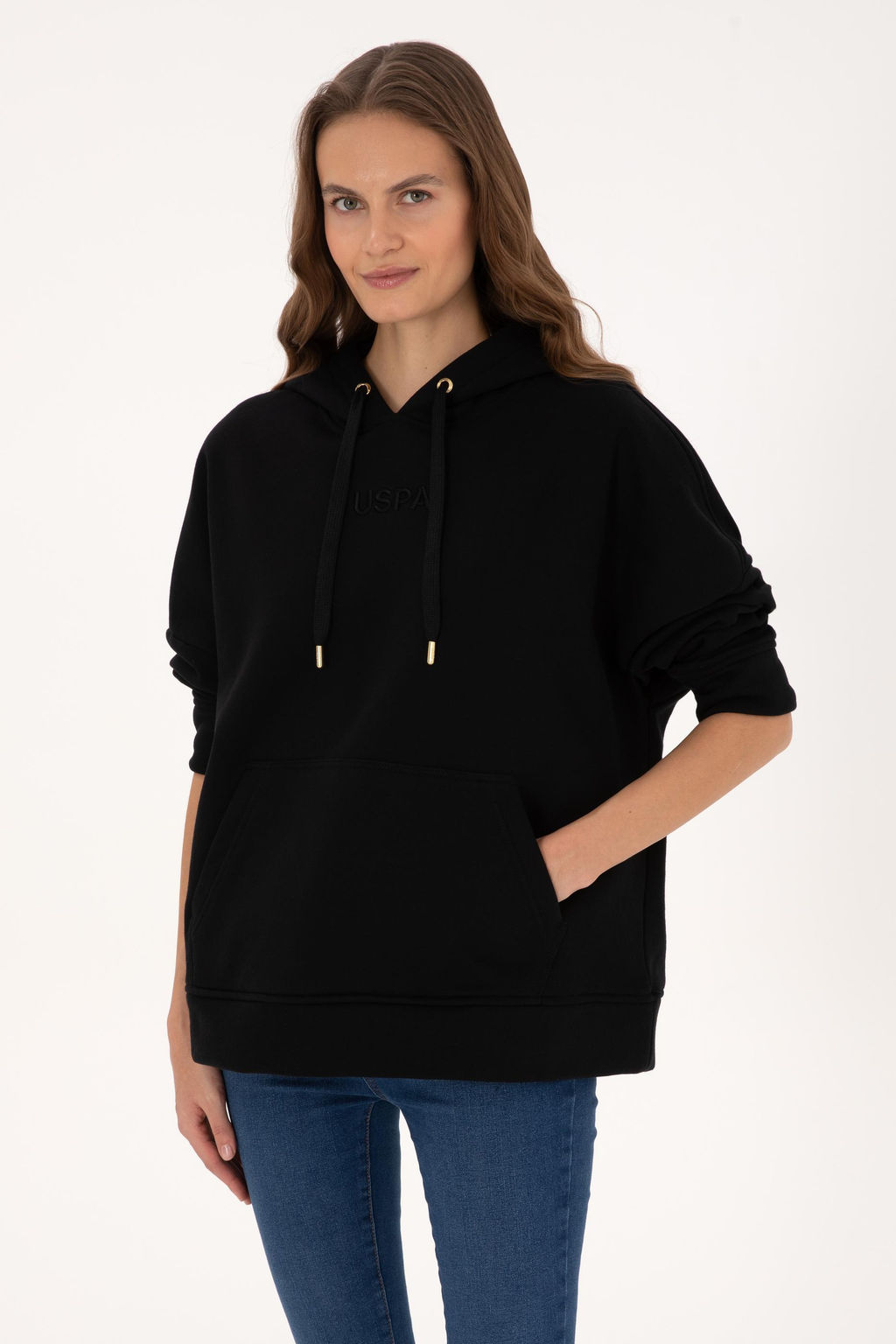 Kad_n Siyah Sweatshirt