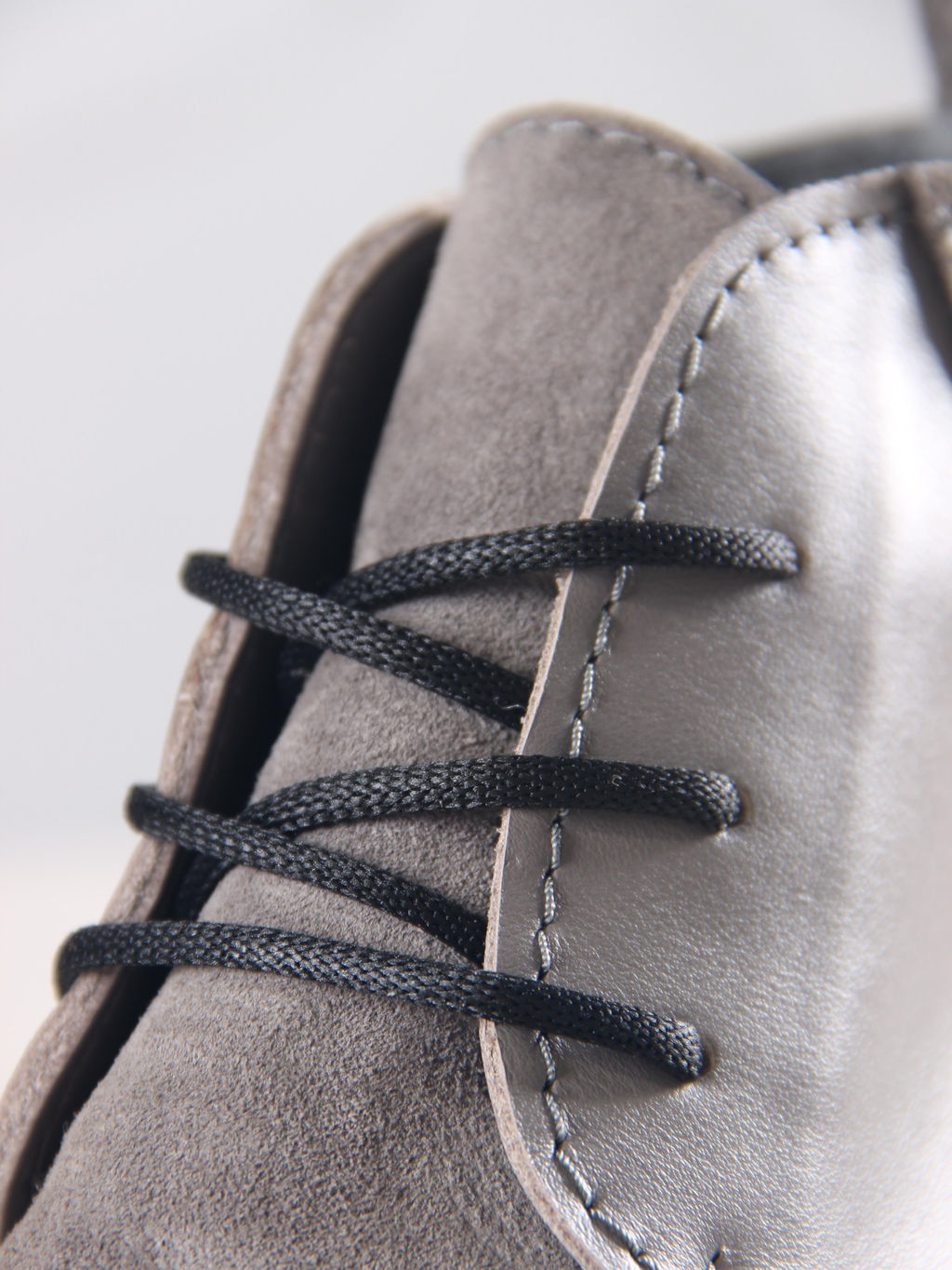 Ботинки 305.927bl.Серый замок замша+серый игуана/мех