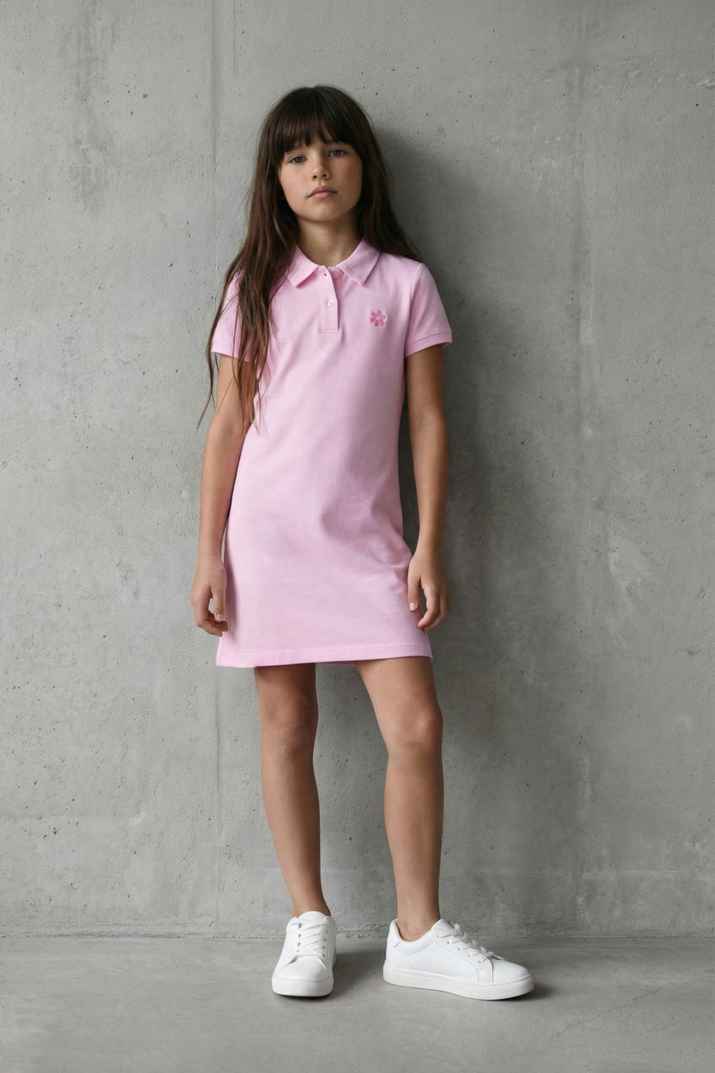 Lacivert K?z Cocuk %100 Pamuk Meyve Nak?sl? Polo Yaka k?sa Orme Elbise TKDSS25EL00085 - Trendyolmilla фото 14