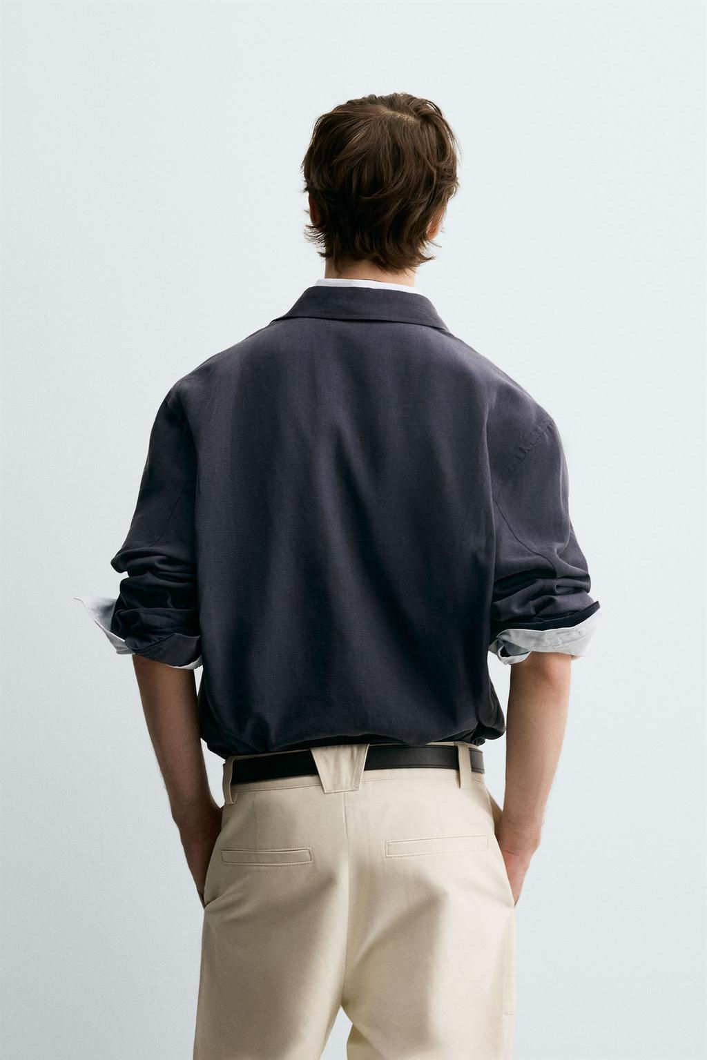 RELAXED FIT FLOWING SHIRT - Zara фото 3