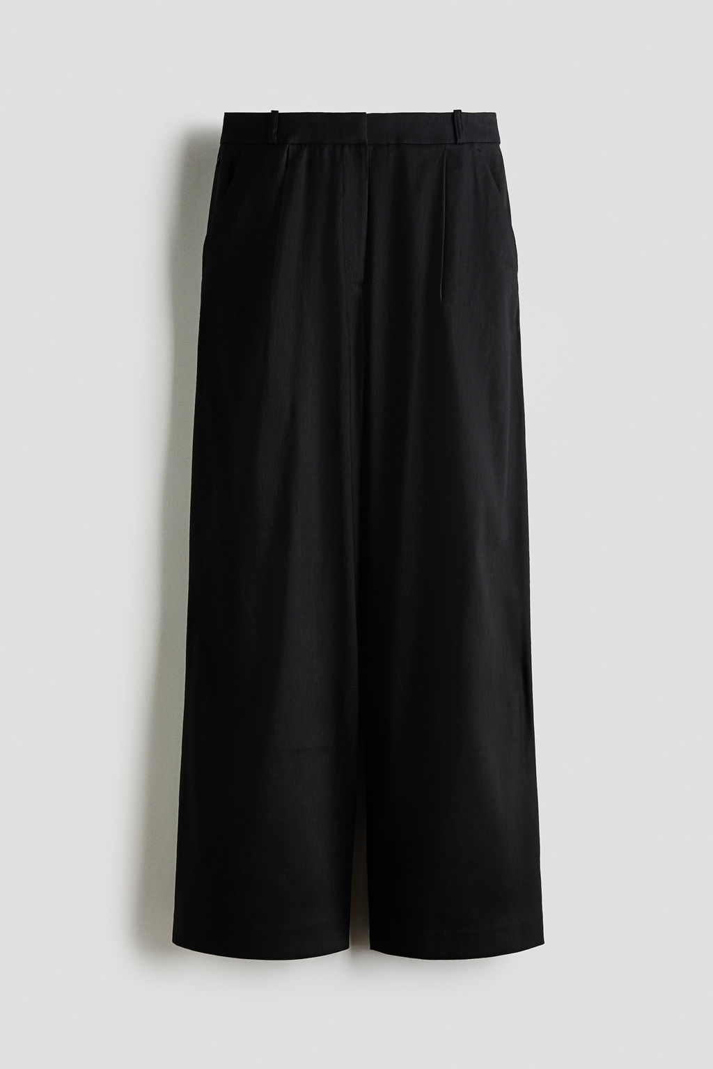 Pantal?n sastre amplio en mezcla de lino Easy Care - H&m фото 2