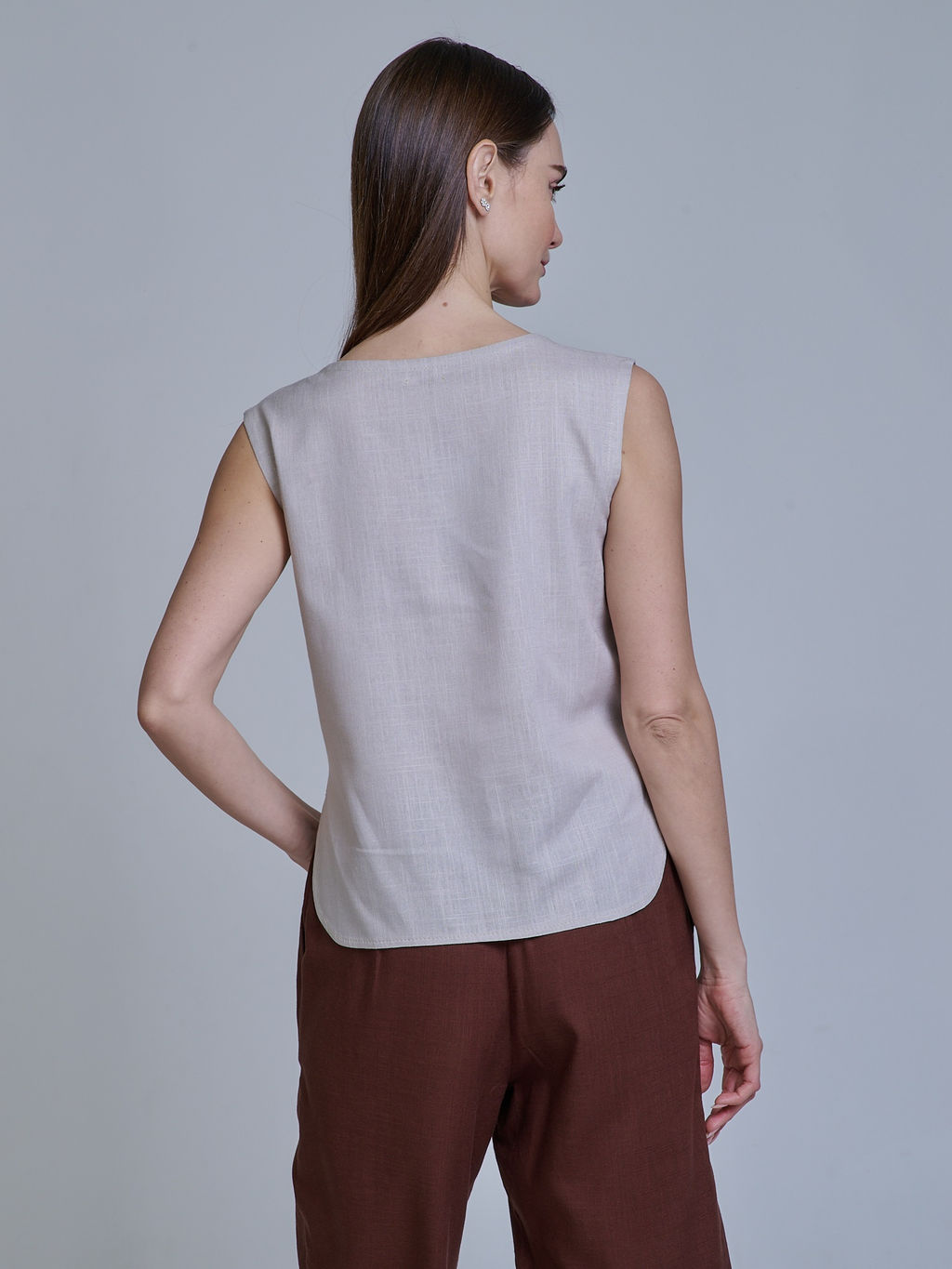 ЛЕН с ХЛОПКОМ топ