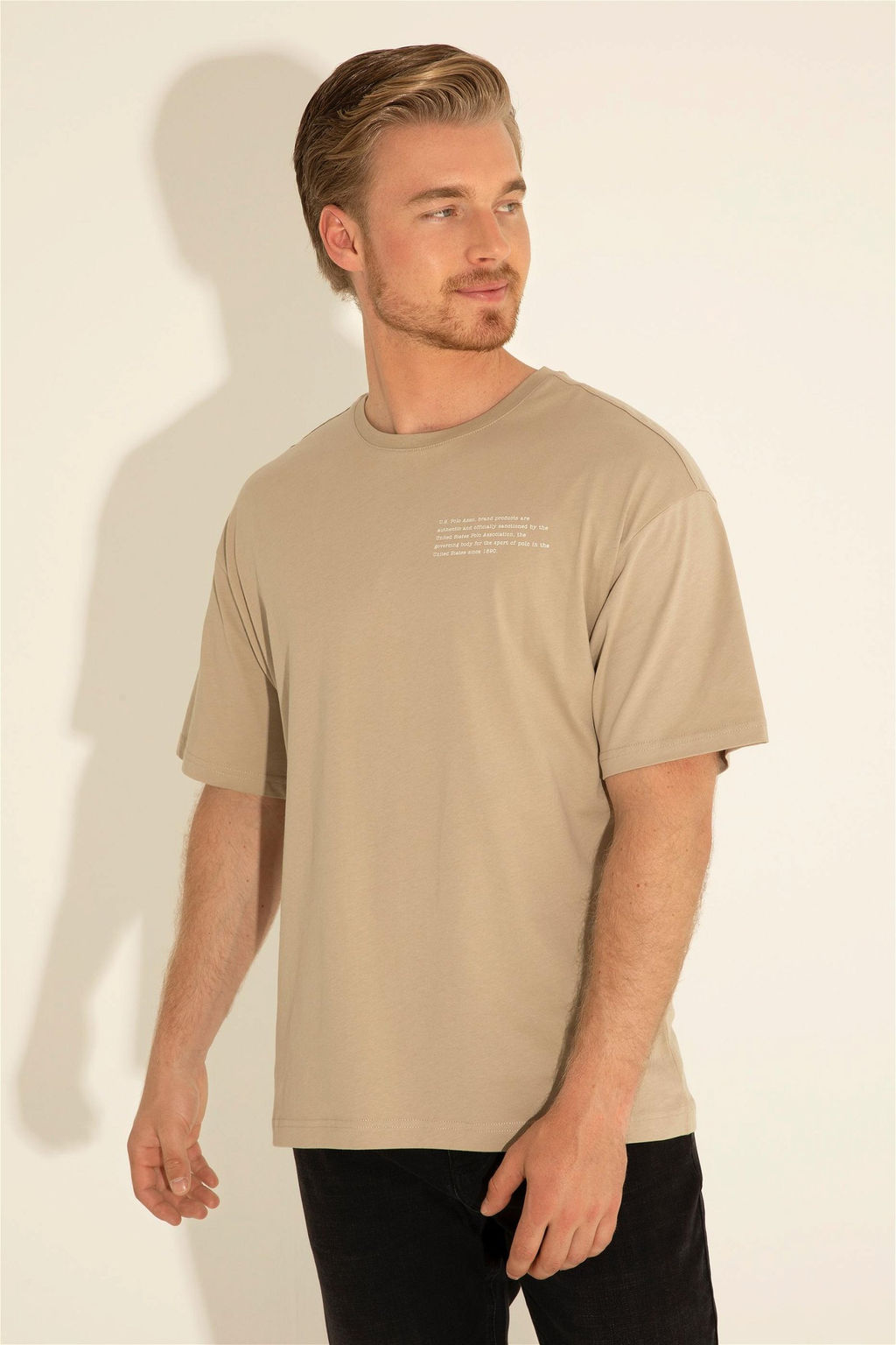 Мужская футболка светло-хаки - U.s. polo assn фото 11