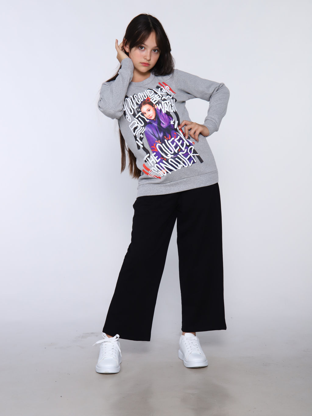 Худи "Лиза" серый