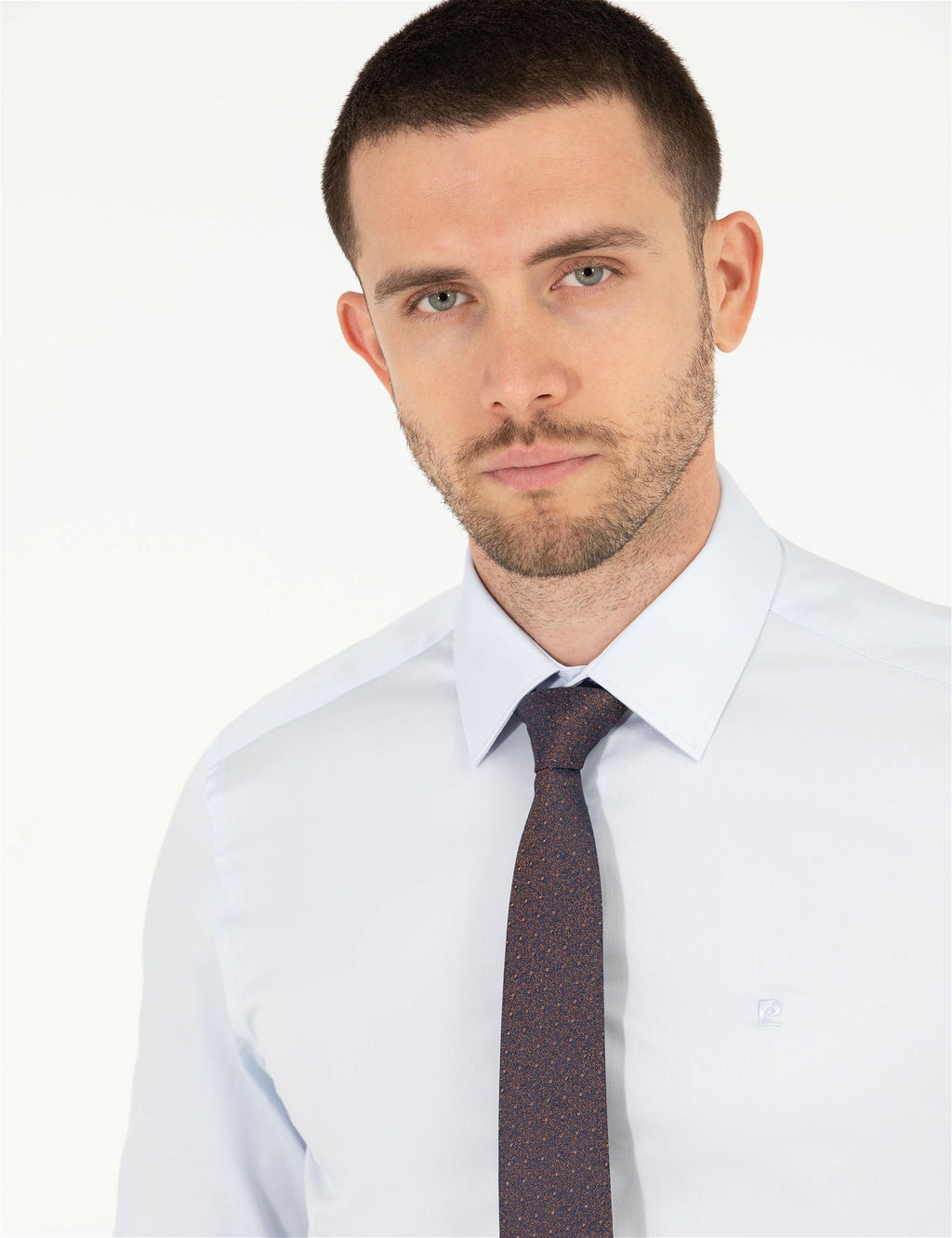 A__k Mavi Slim Fit Uzun Kollu Klasik G_mlek - Pierre cardin фото 3