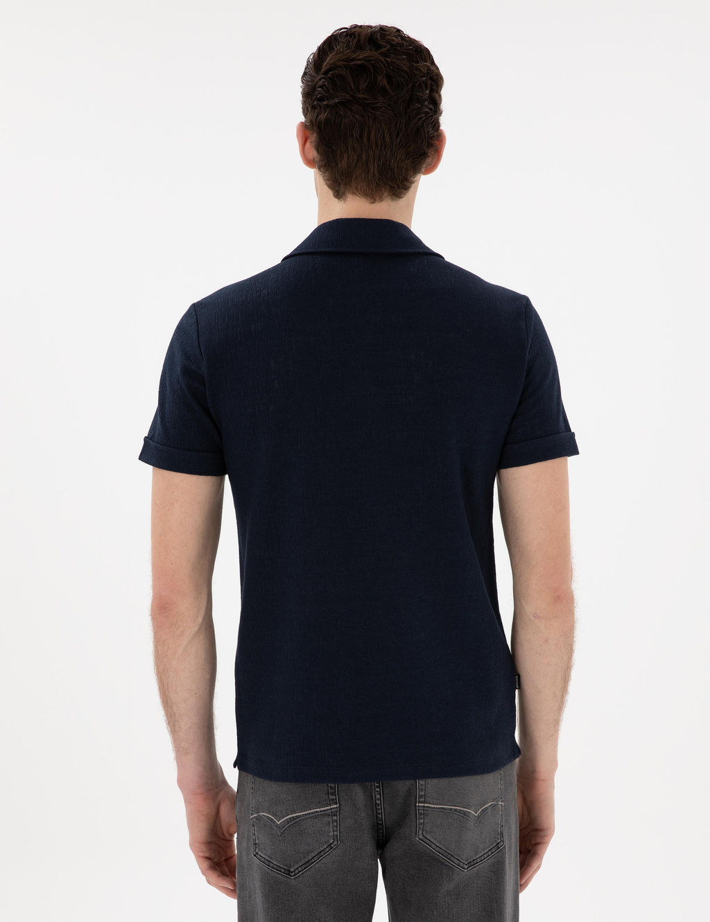 Lacivert Slim Fit Ti__rt