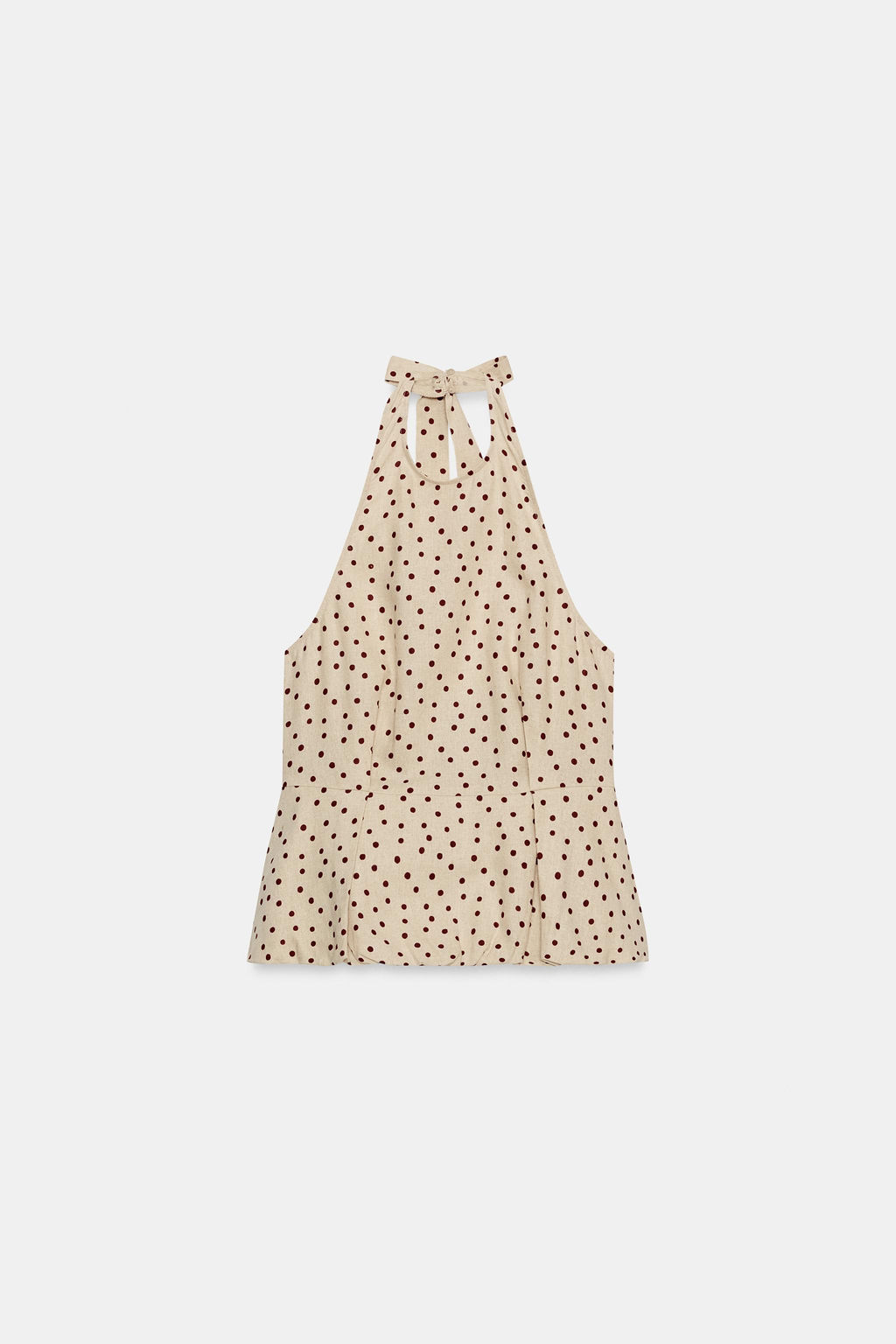 TOP LUNARES GLOBO CON LINO / 930 - Zara фото 8