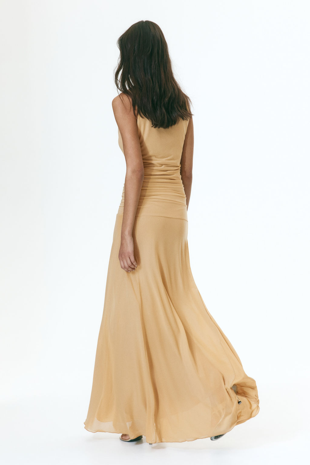Gathered mesh dress - H&m фото 6