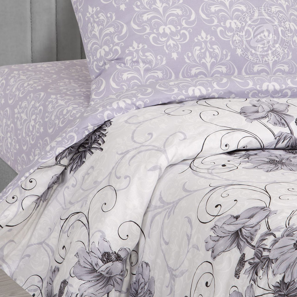 Постельное белье Лунная соната с простынью на резинке (поплин DE LUXE) 1,5 сп./Пододеяльник: 1 шт. - 215*145; Простыня на резинке: 1 шт. - 200*140; Наволочка: 2 шт. - 70*70; DE LUXE с простынью на резинке - Артпостель фото 4