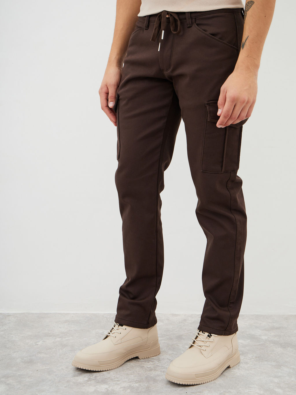 Мужские джинсы Карго утеплённые - Mossmore фото 42