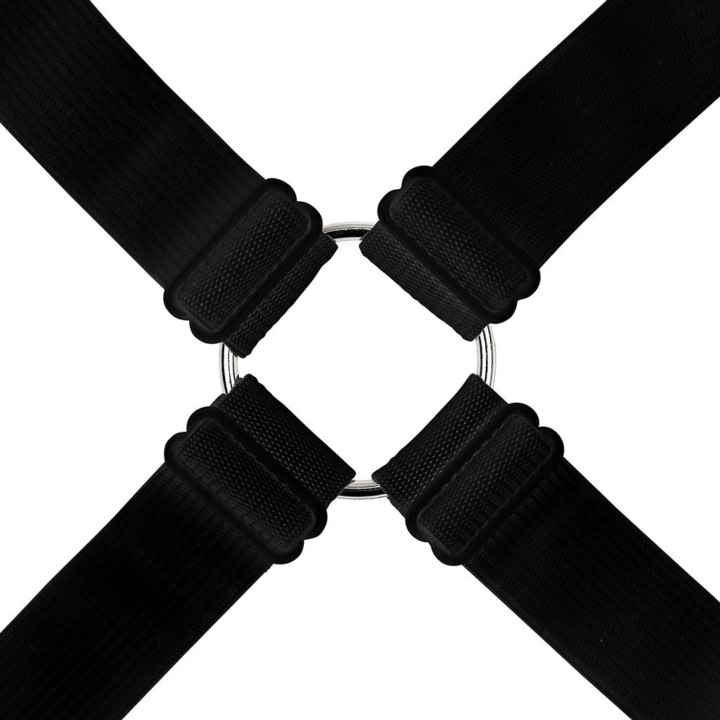 Держатель для простыни цельный 130см, 8 лучей по 30см-8 зажимов, с регулировкой длины, для матрасов 90х200-180х200см, цвет черный (Китай) - Домашняя мода фото 6