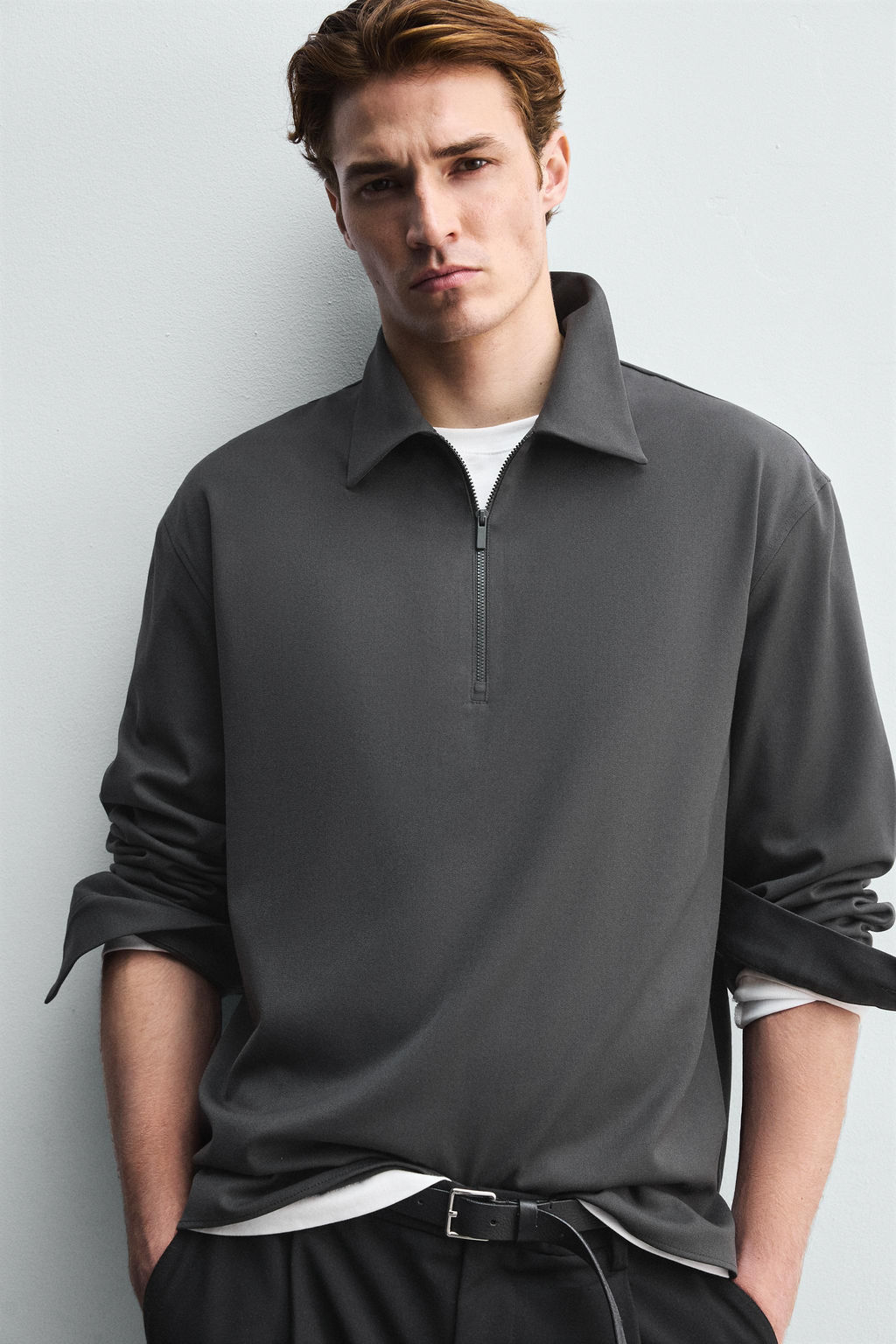 VISCOSE POLO SHIRT - Zara фото 5