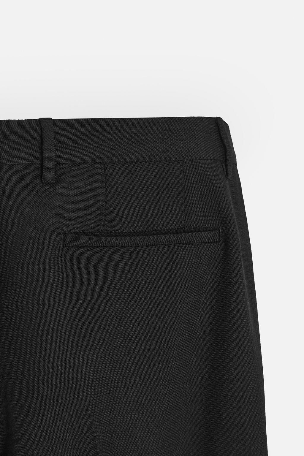 REGULAR FIT WOOL TROUSERS - Zara фото 17