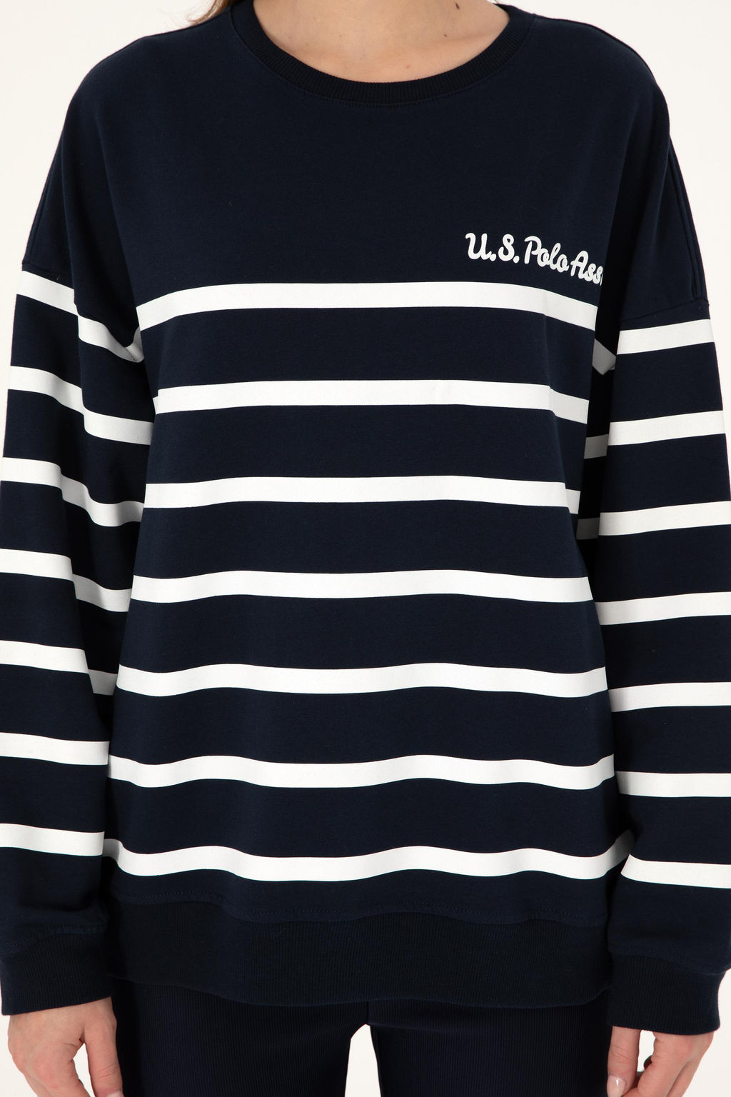 Женский темно-синий свитшот Неожиданная скидка в корзине - U.s. polo assn фото 6