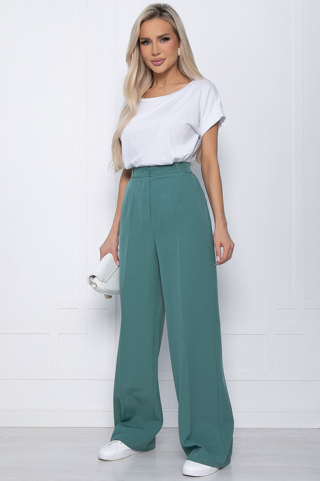 Брюки палаццо(беж) Б9051 - Lt collection фото 14