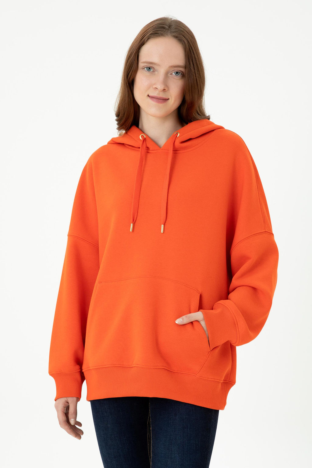 Женский оранжевый свитшот - U.s. polo assn фото 15