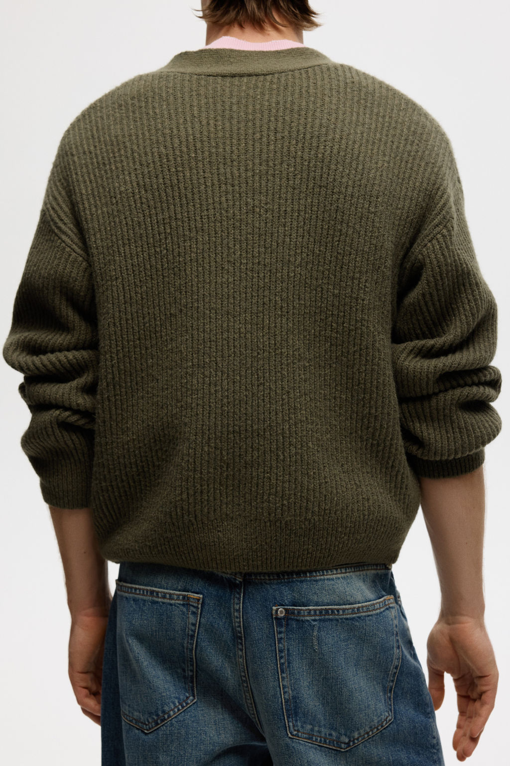 C?rdigan en punto de canal? Loose Fit - H&m фото 5