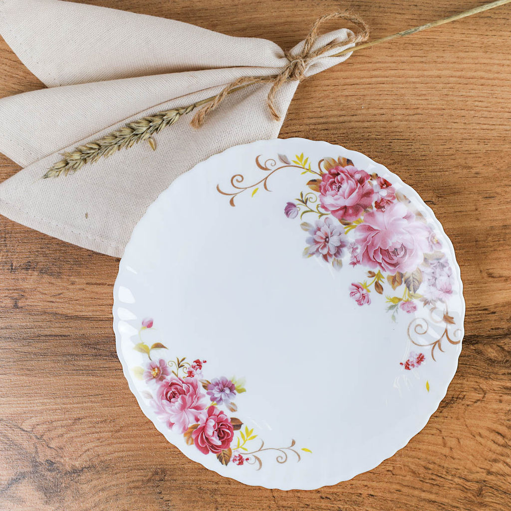 Тарелка 190 мм / LHP-75 (7065) /уп 6/72/ серия Розовая композиция - Галеонтрейд фото 4