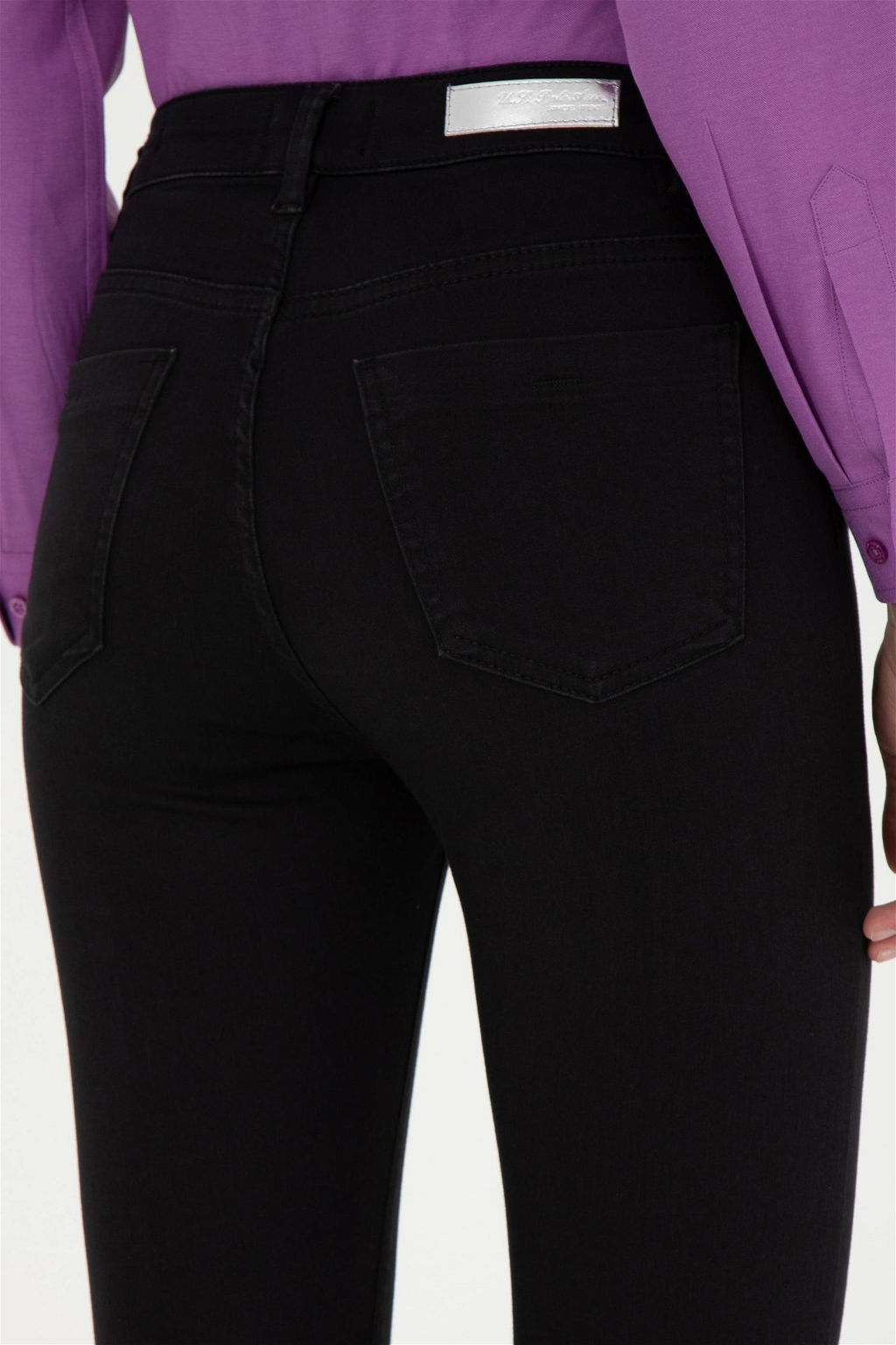 Женские черные джинсовые брюки - U.s. polo assn фото 7