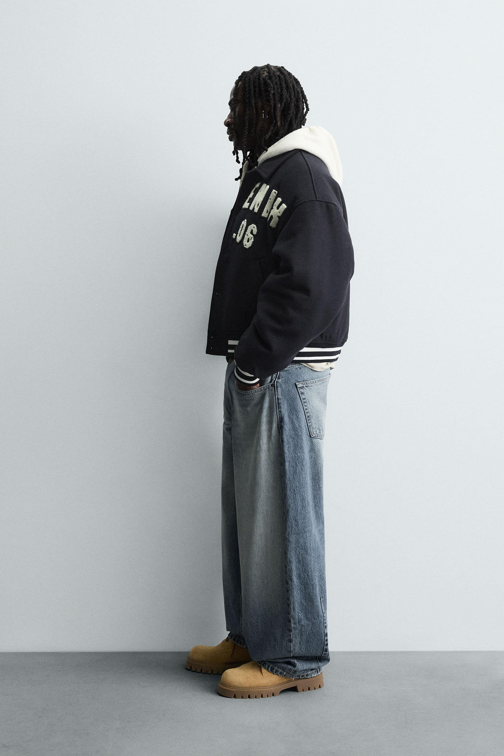 PATCHED QUILTED BOMBER JACKET - Zara фото 3