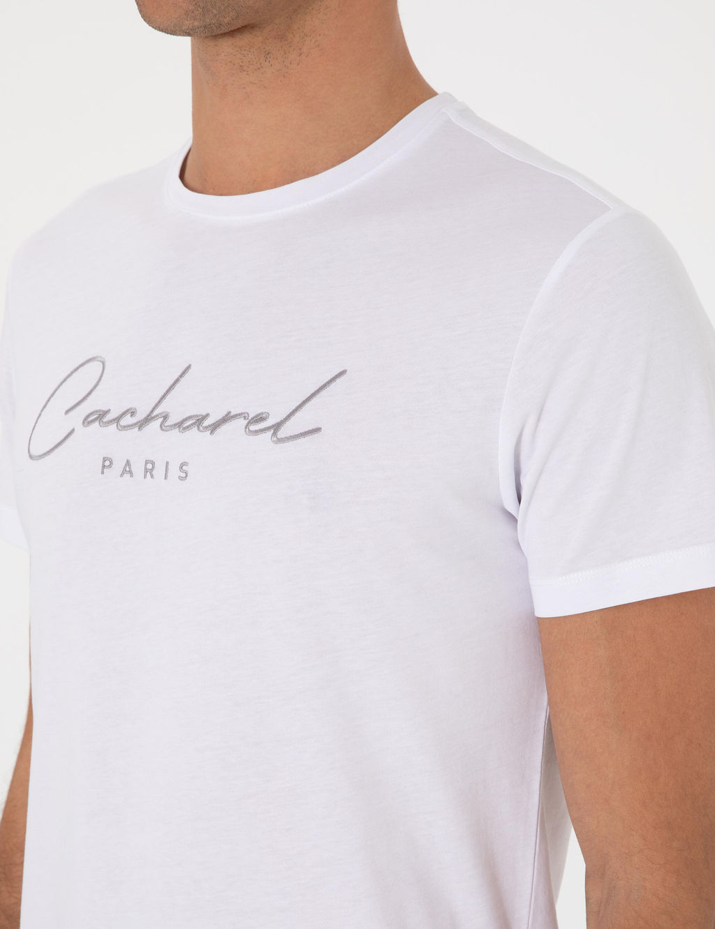 Beyaz Slim Fit Ti__rt - Cacharel фото 7