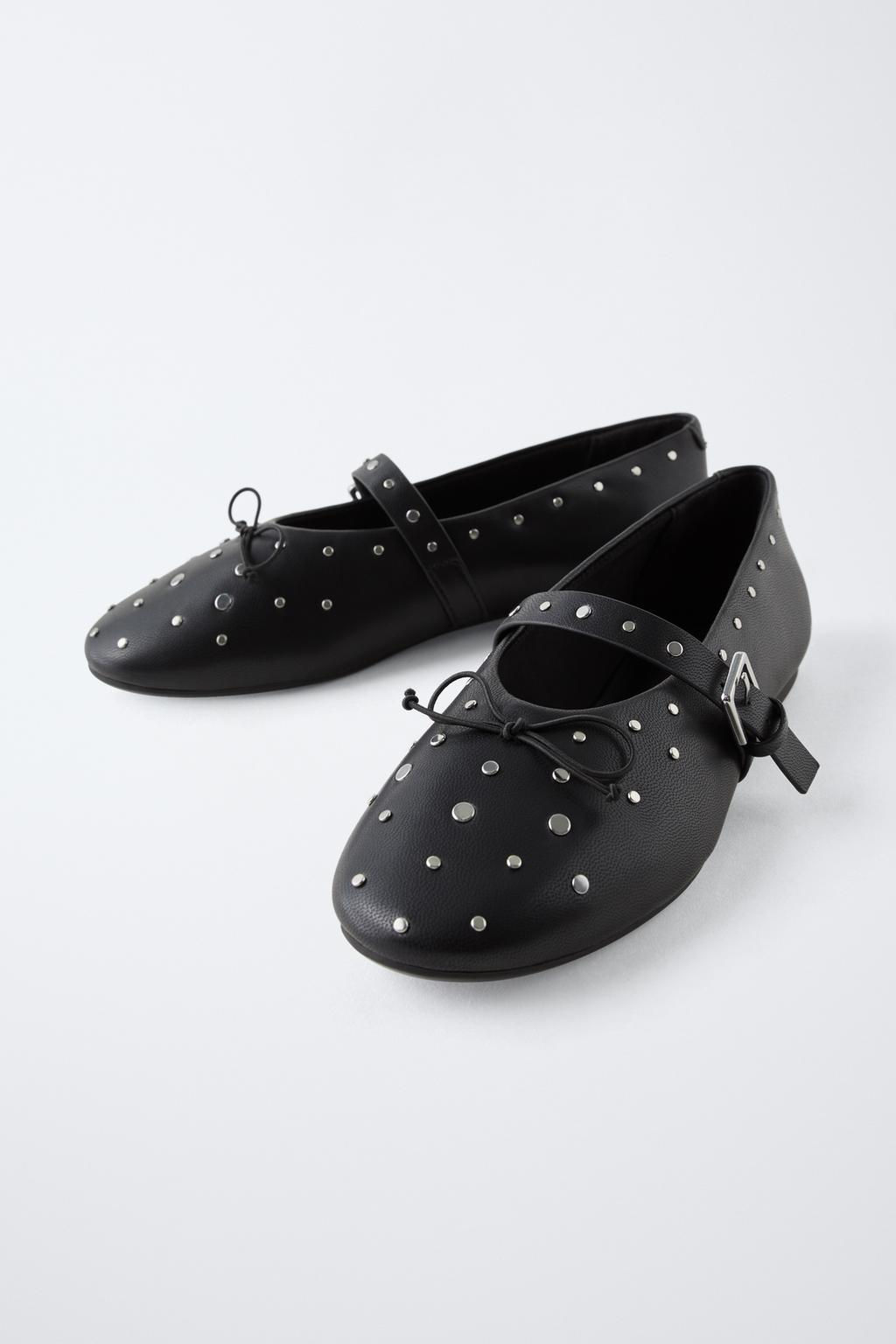 STUDDED BALLERINAS - Zara фото 3
