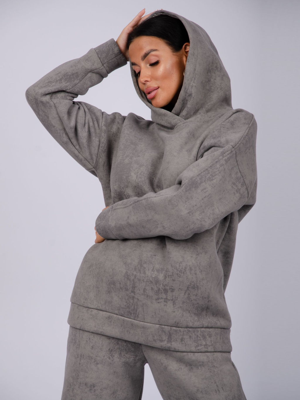 Костюм "Винтаж" тёмно-серый, футер начес