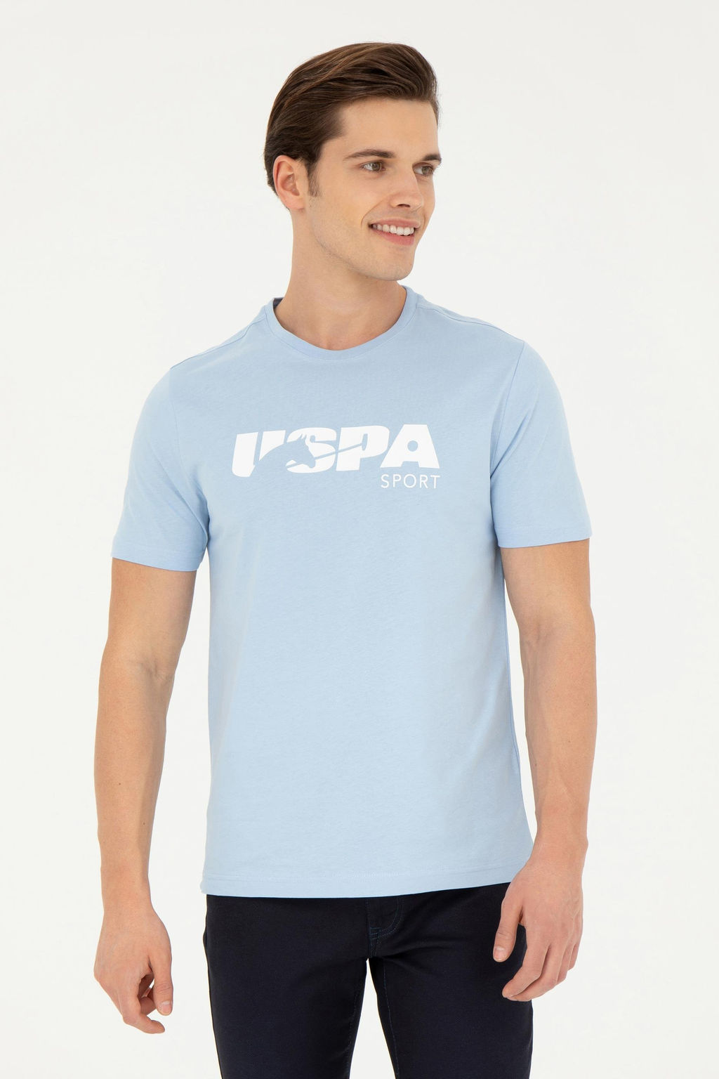 Мужская голубая футболка - U.s. polo assn фото 9