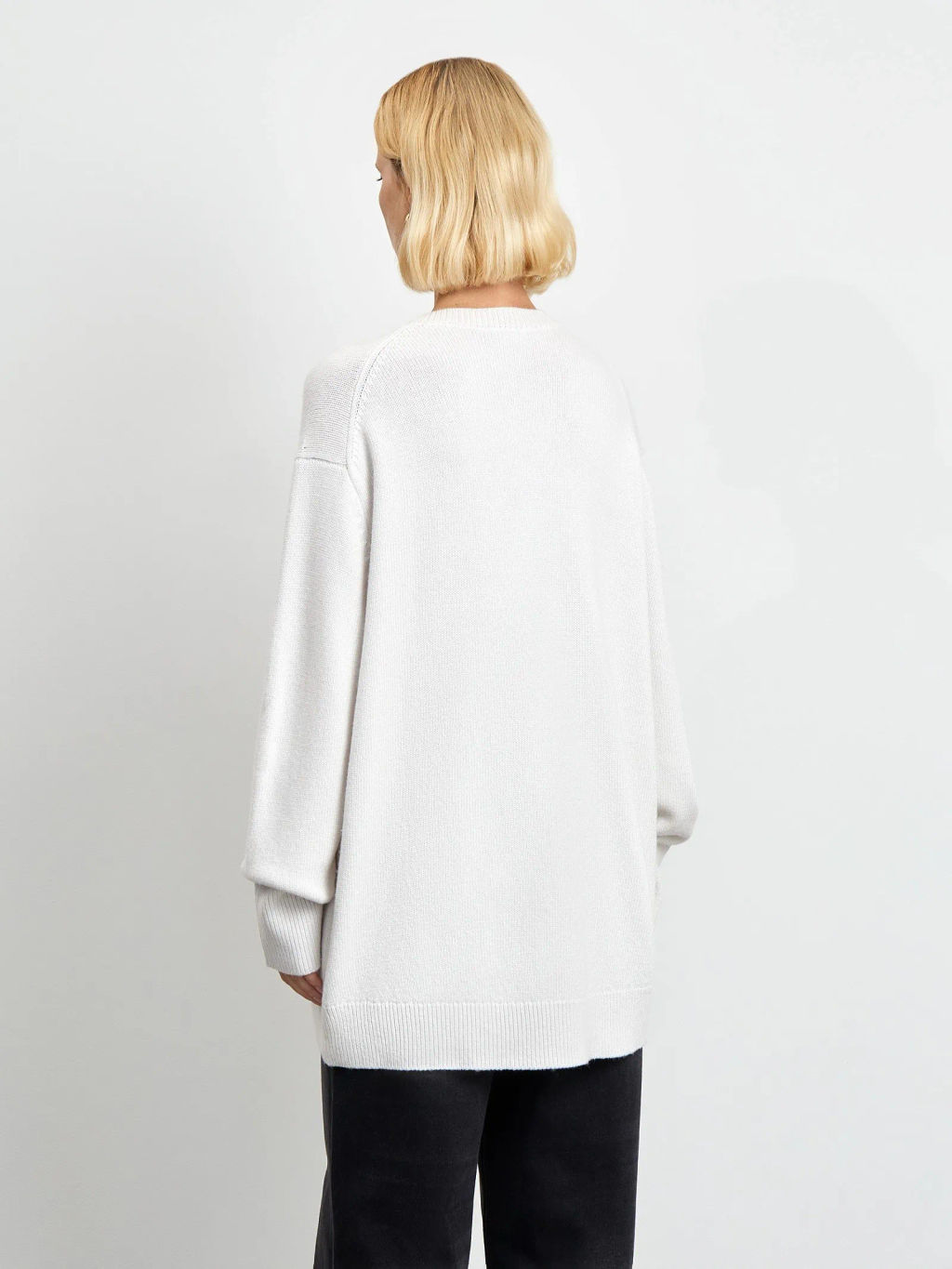 Мягкий белый джемпер с кашемиром и шерстью - Emka фото 4