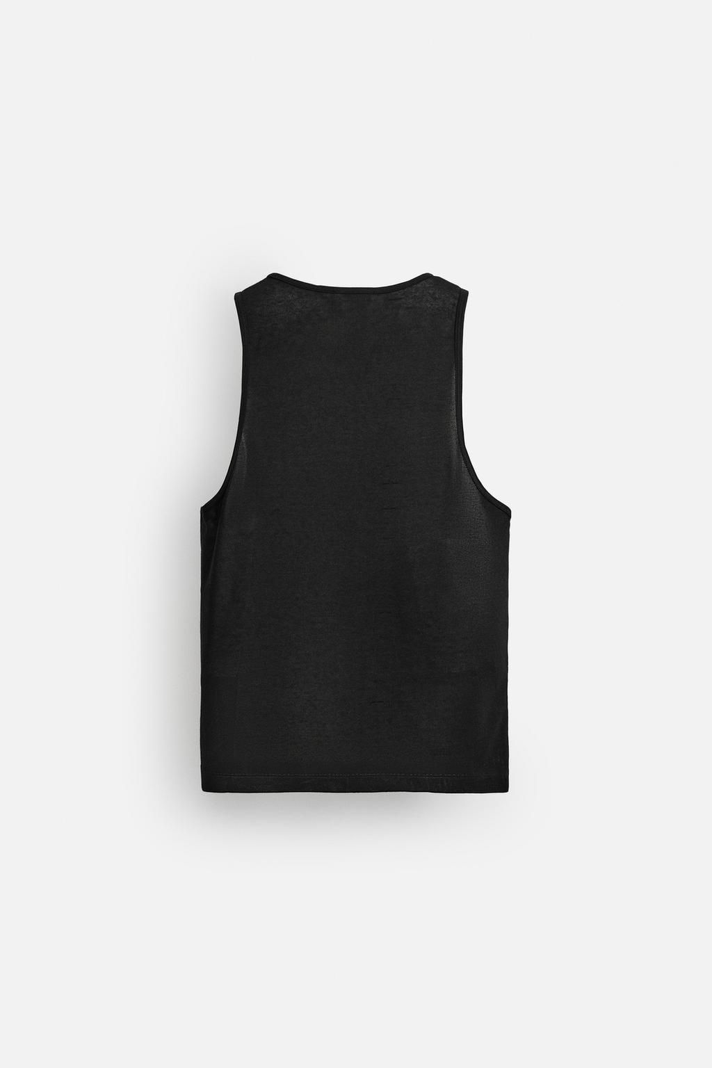 SEMI-SHEER TANK TOP - Zara фото 8