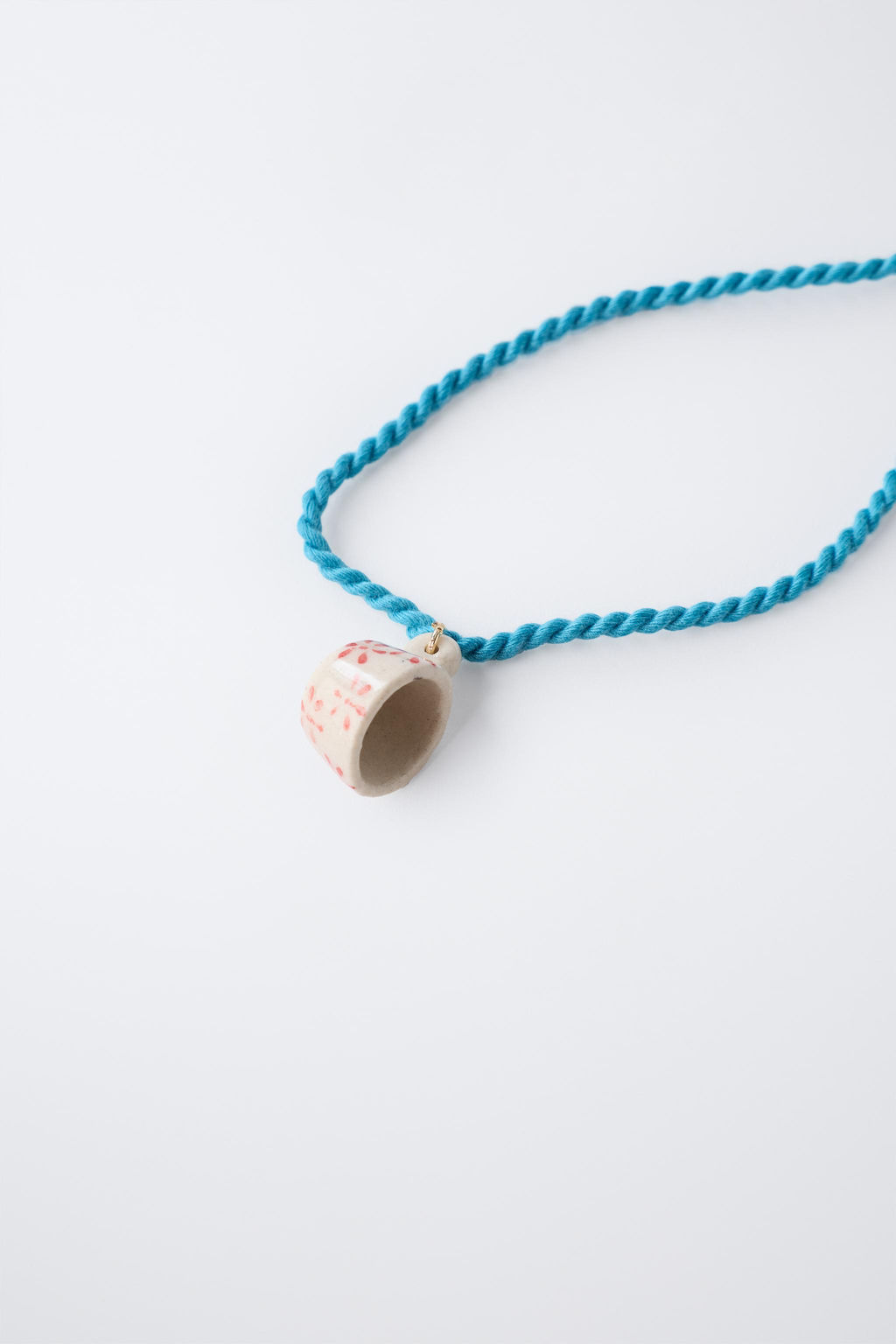 CERAMIC CUP CORD NECKLACE - Zara фото 3