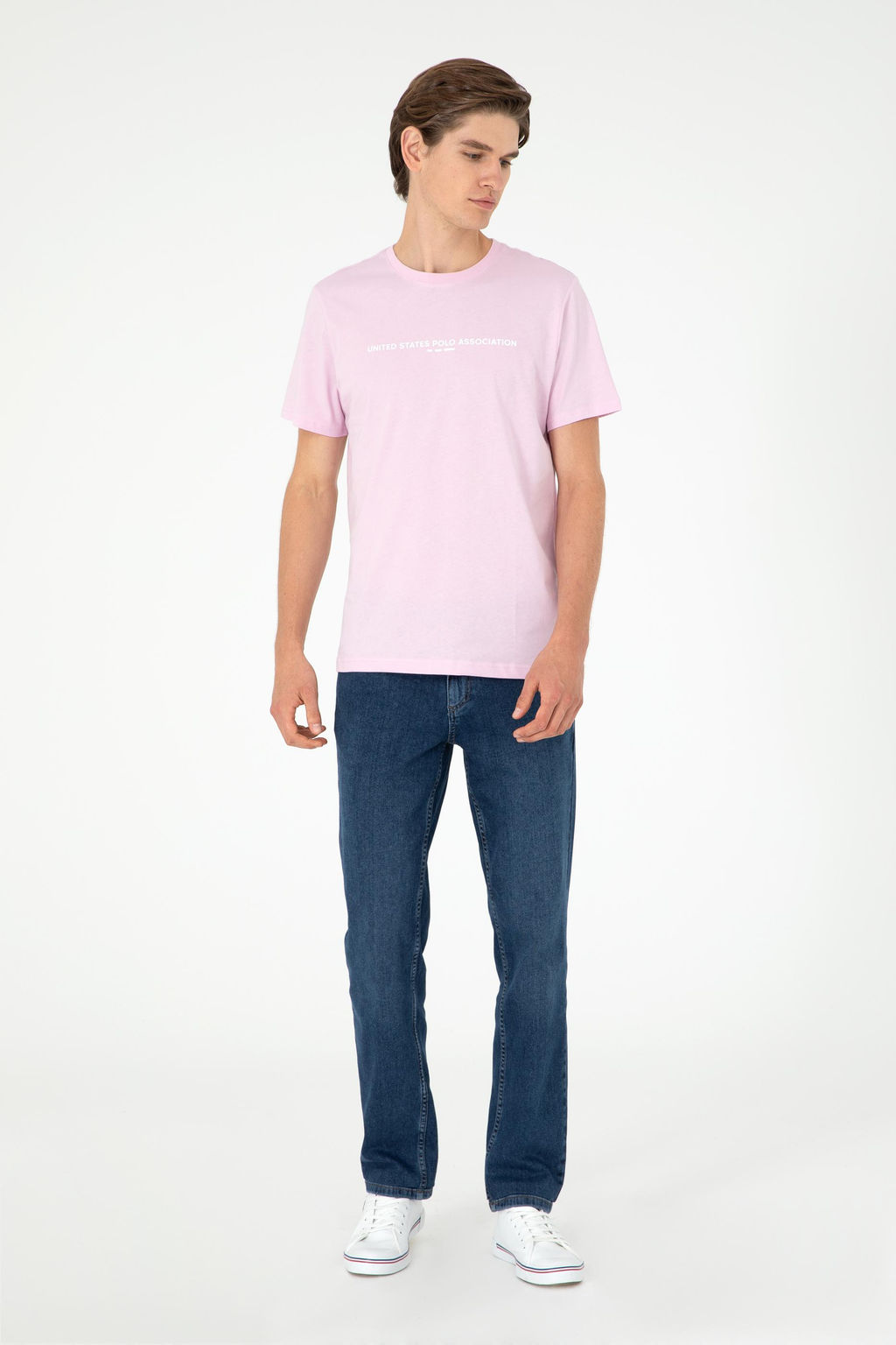 Мужская розовая футболка - U.s. polo assn фото 4