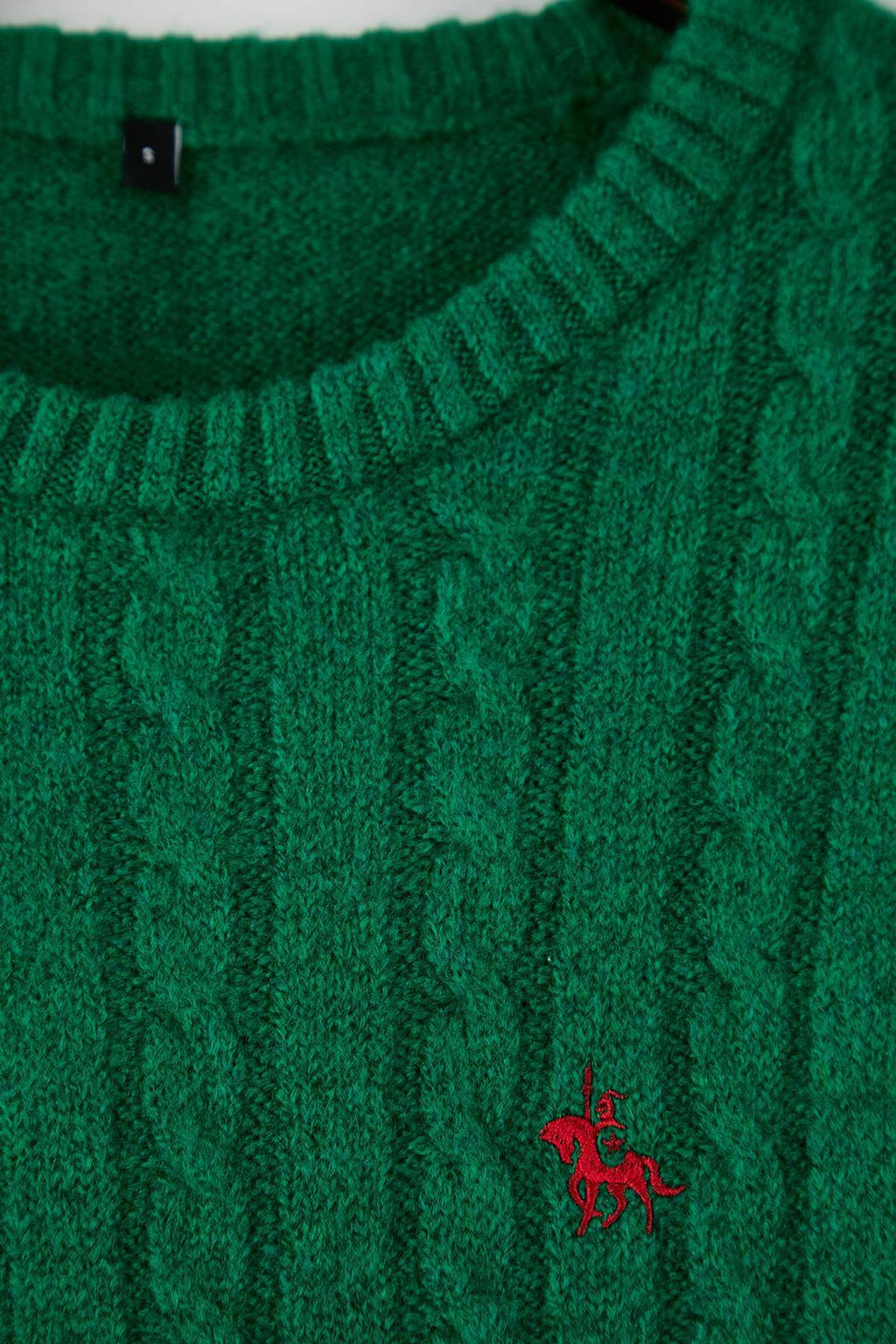 Lacivert Regular Bisiklet Yaka Animal Kazak TMNAW26KZ00006 - Trendyolmilla фото 14