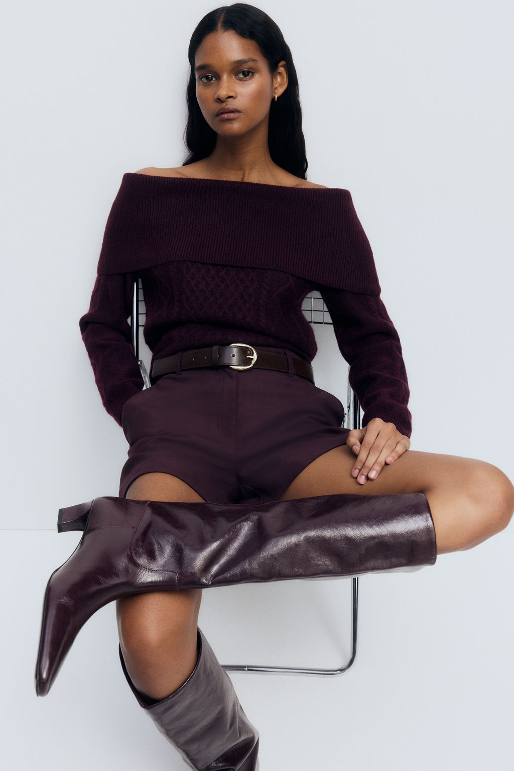Jersey off-the-shoulder - H&m фото 5