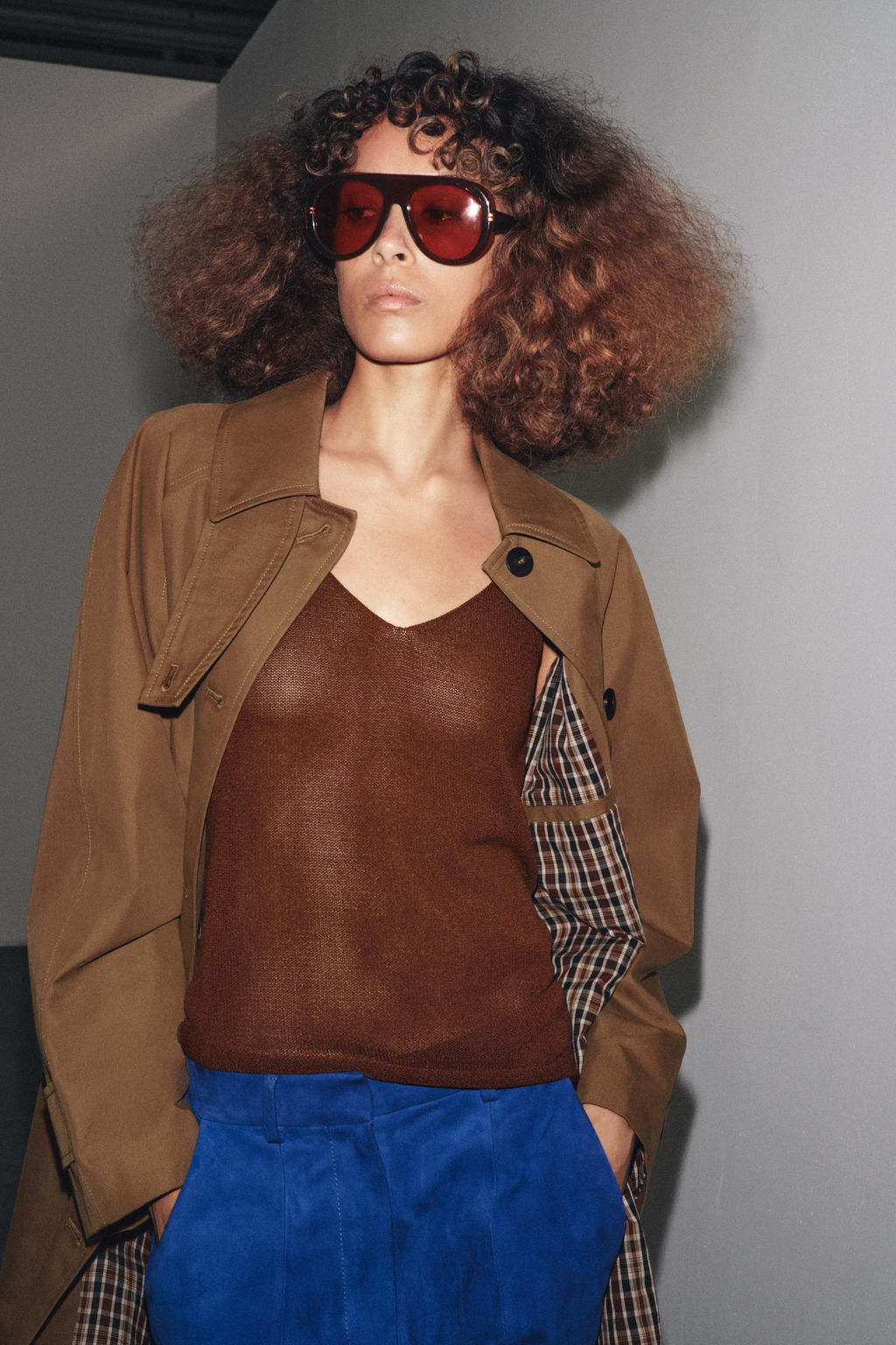 ZW COLLECTION MIDI TRENCH COAT - Zara фото 3